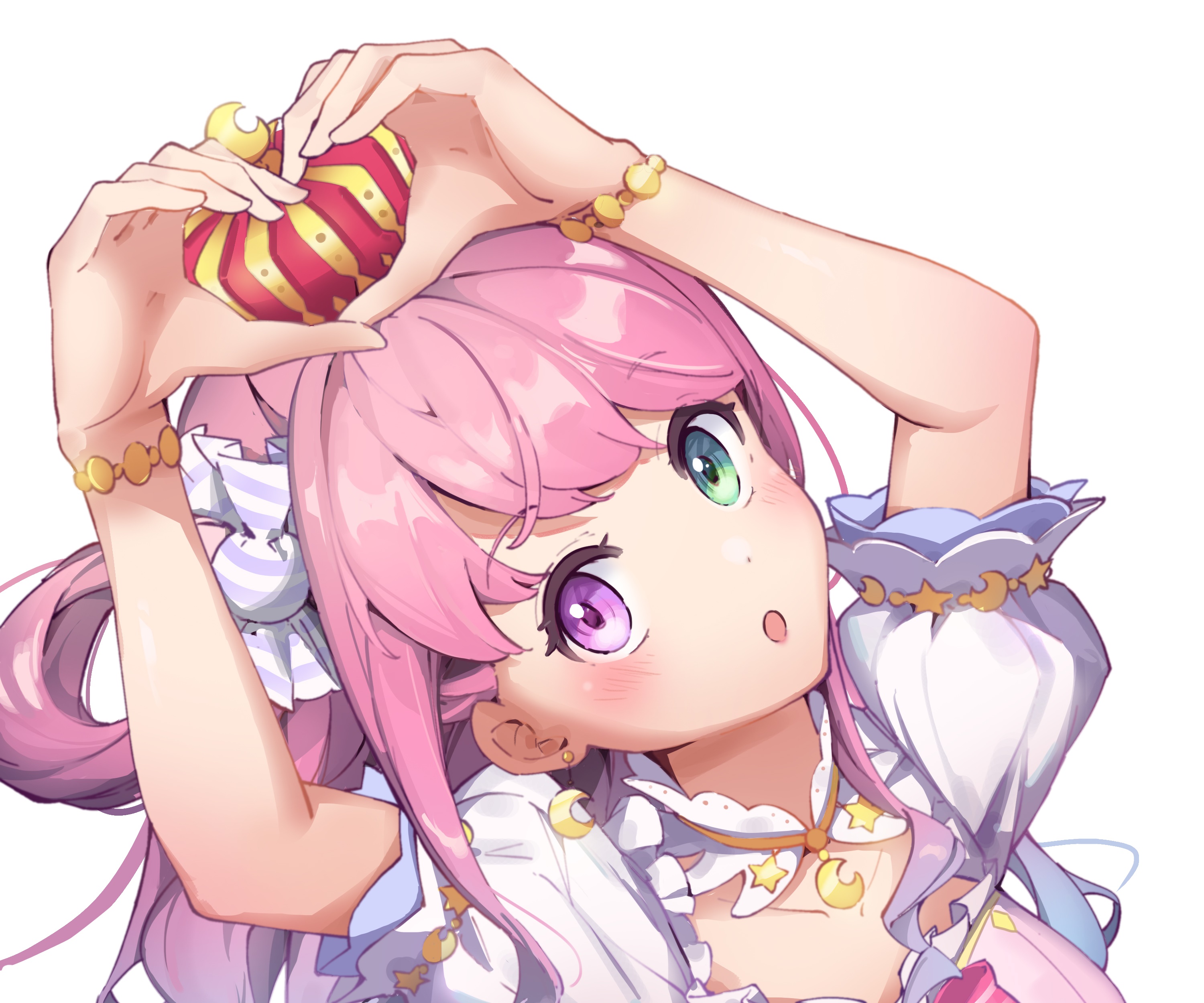 Himemori Luna from Hololive making a heart shape HD Wallpaper