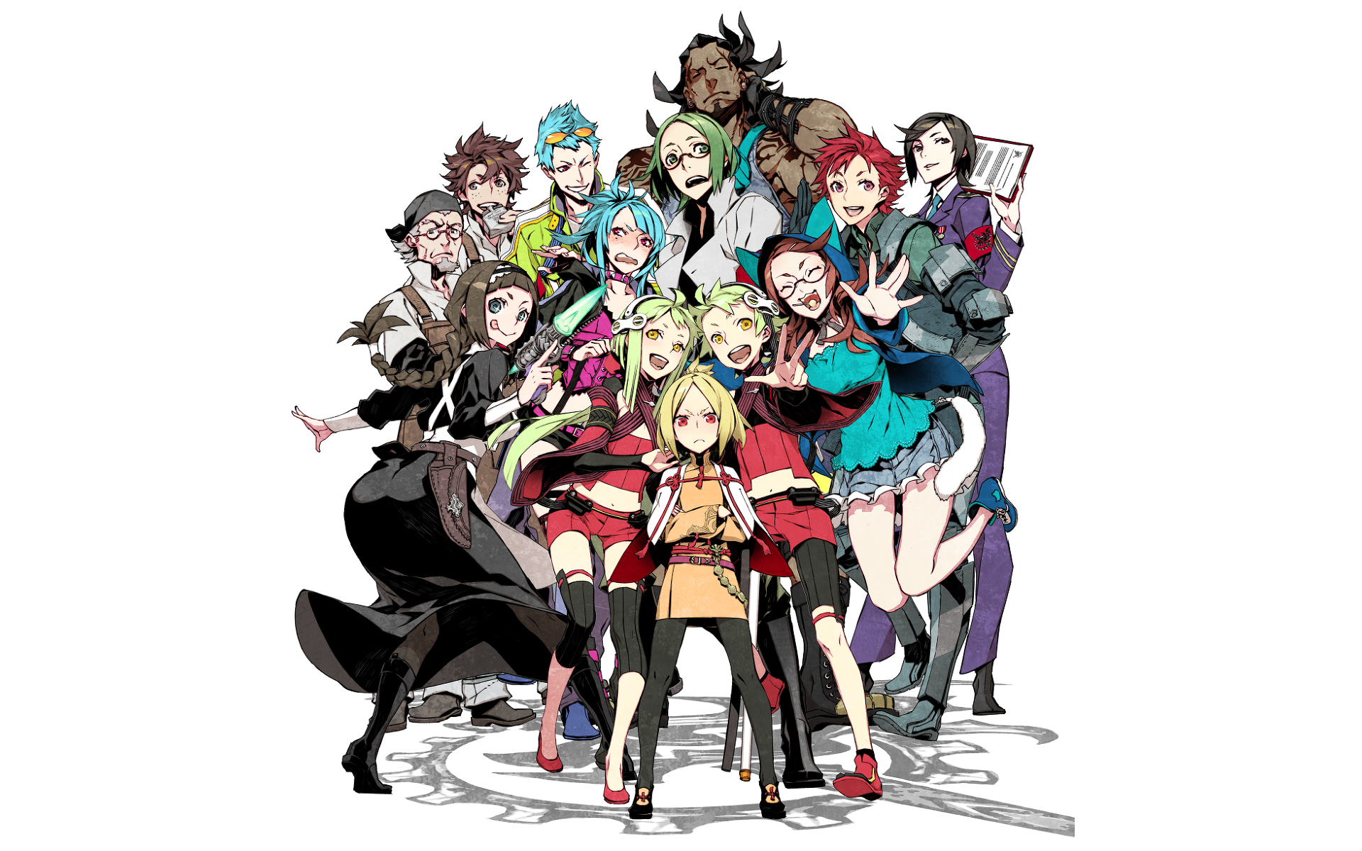 Group of characters from 7th Dragon 2020 HD Wallpaper