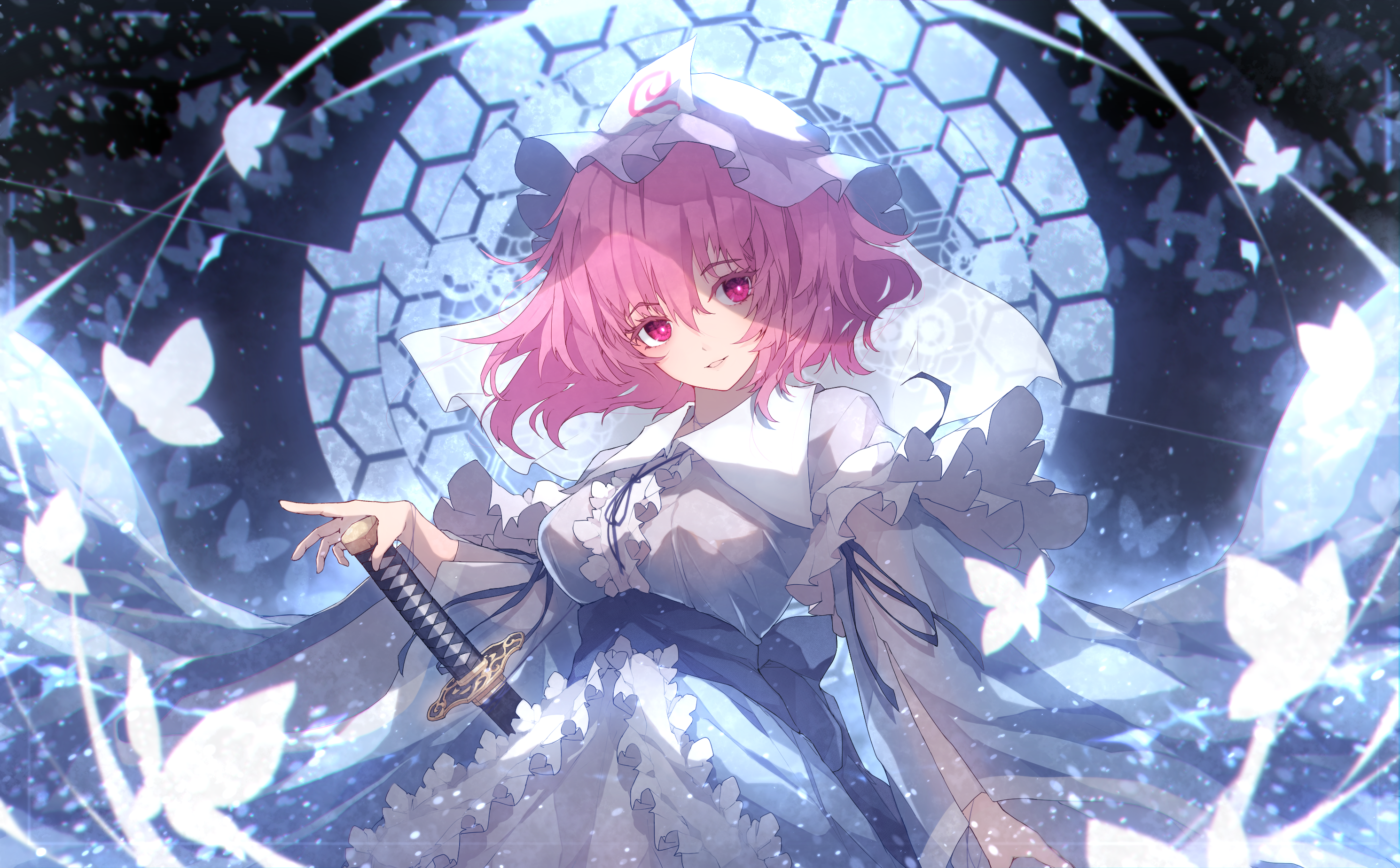Yuyuko Saigyouji from Touhou Project HD Wallpaper