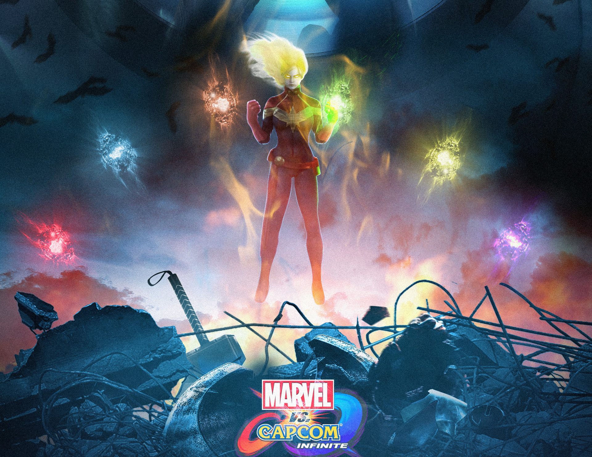 Captain Marvel from Marvel Vs. Capcom: Infinite HD Wallpaper