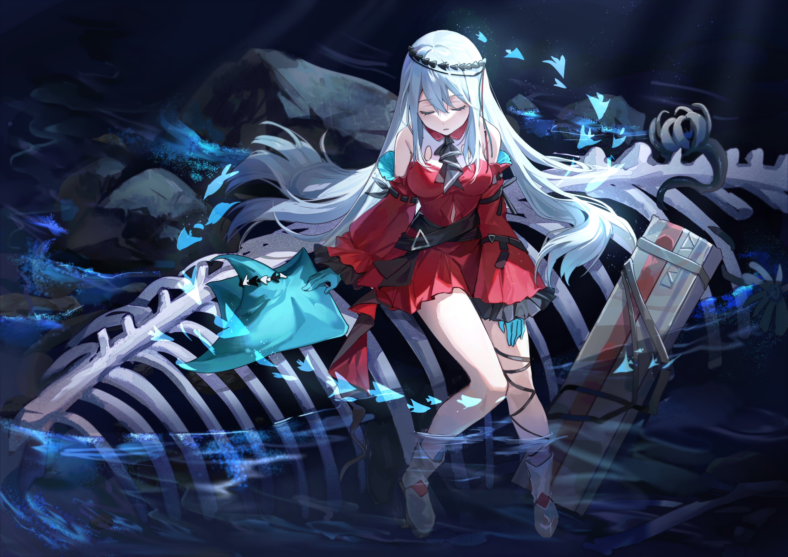 Skadi The Corrupting Heart from Arknights HD Wallpaper