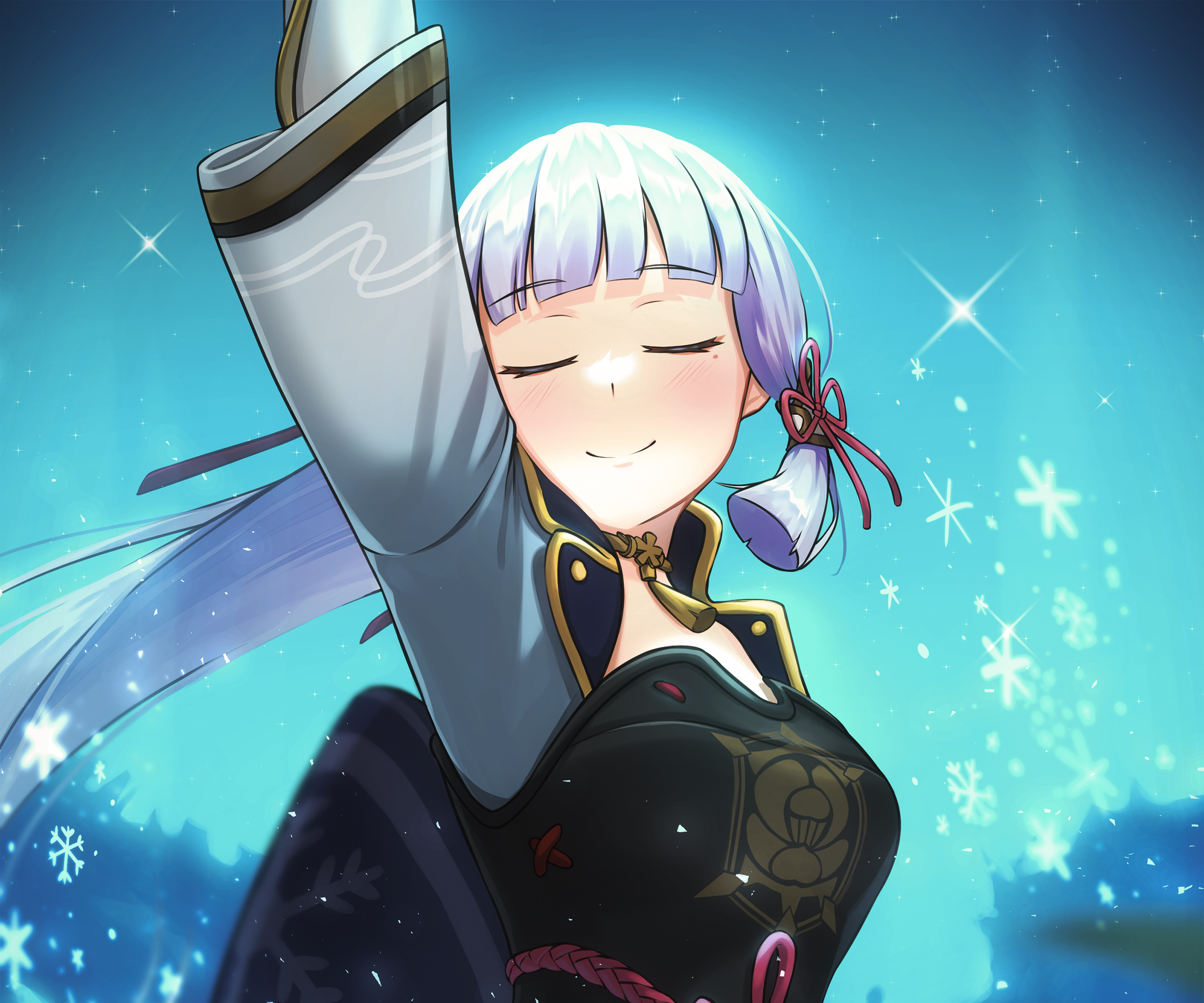 Kamisato Ayaka from Genshin Impact HD Wallpaper