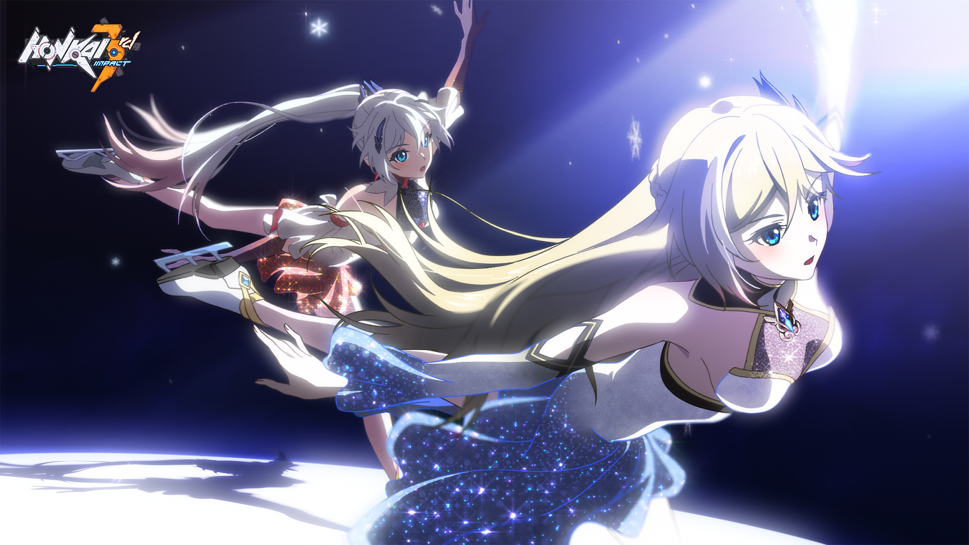 Kiana Kaslana and Raiden Mei from Honkai Impact 3rd HD Wallpaper