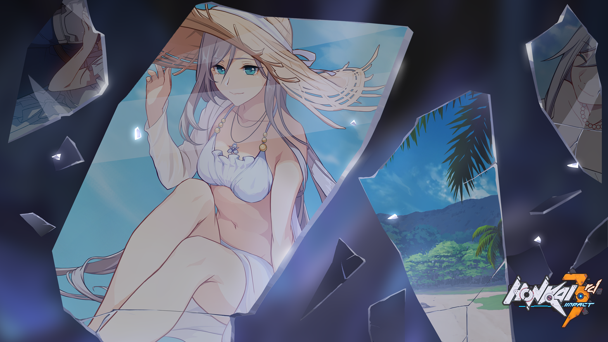 Kiana Kaslana from Honkai Impact 3rd in a bikini HD Wallpaper