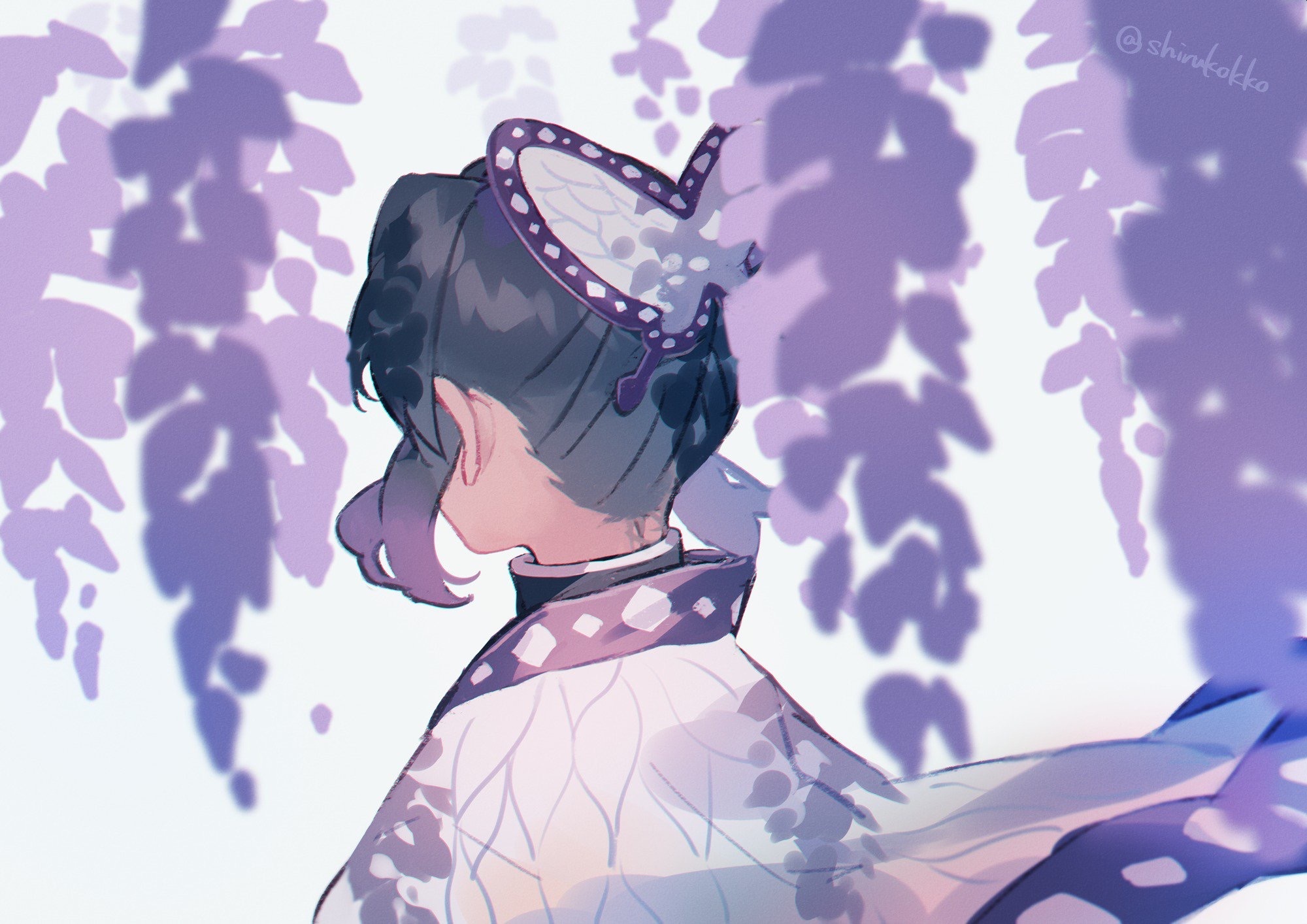 Shinobu Kochou from Demon Slayer: Kimetsu No Yaiba HD Wallpaper