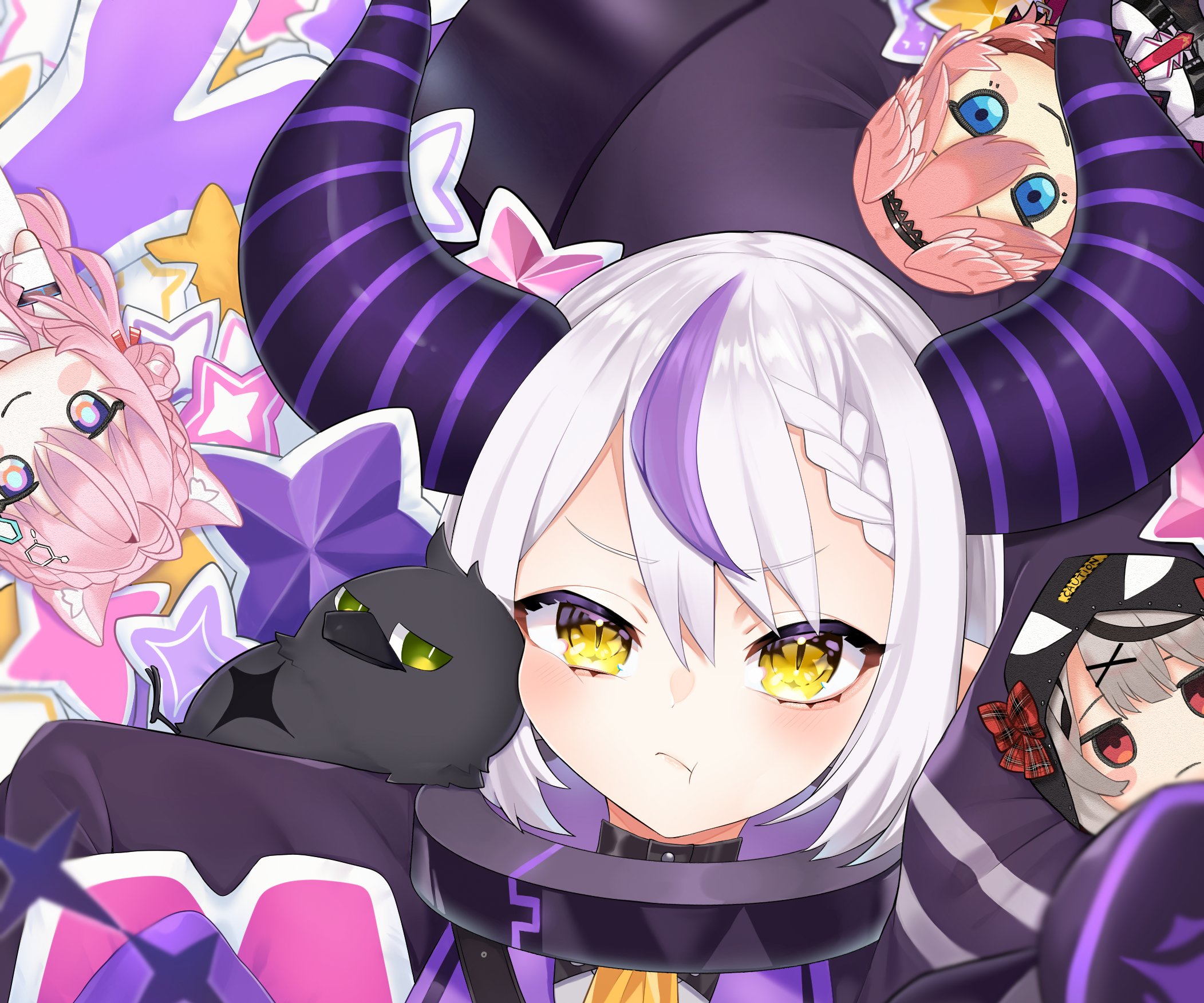 La+ Darknesss and friends from Hololive HD Wallpaper