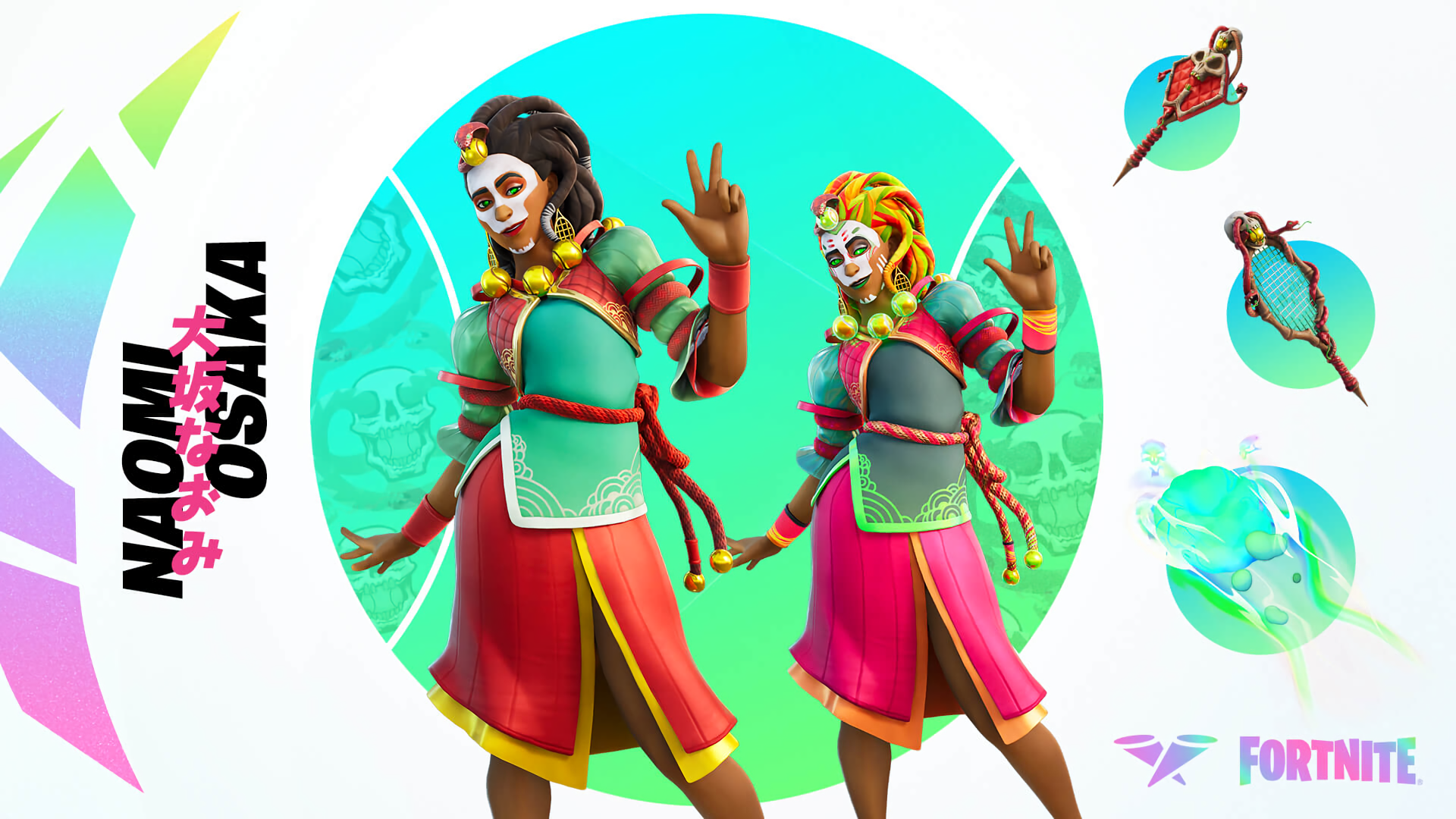 Naomi Osaka from Fortnite HD Wallpaper