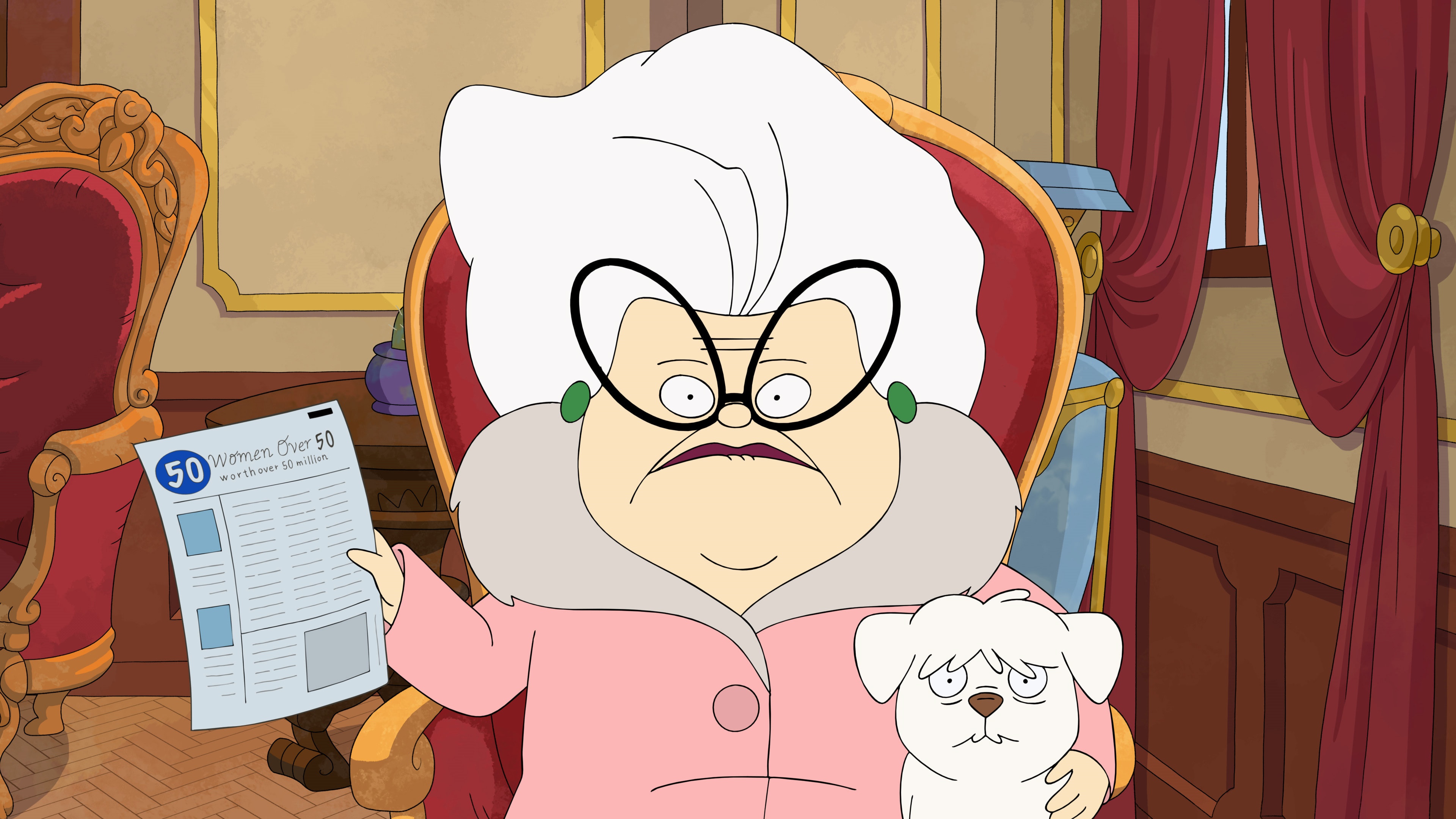 Bitsy from Central Park holding a newspaper HD Wallpaper