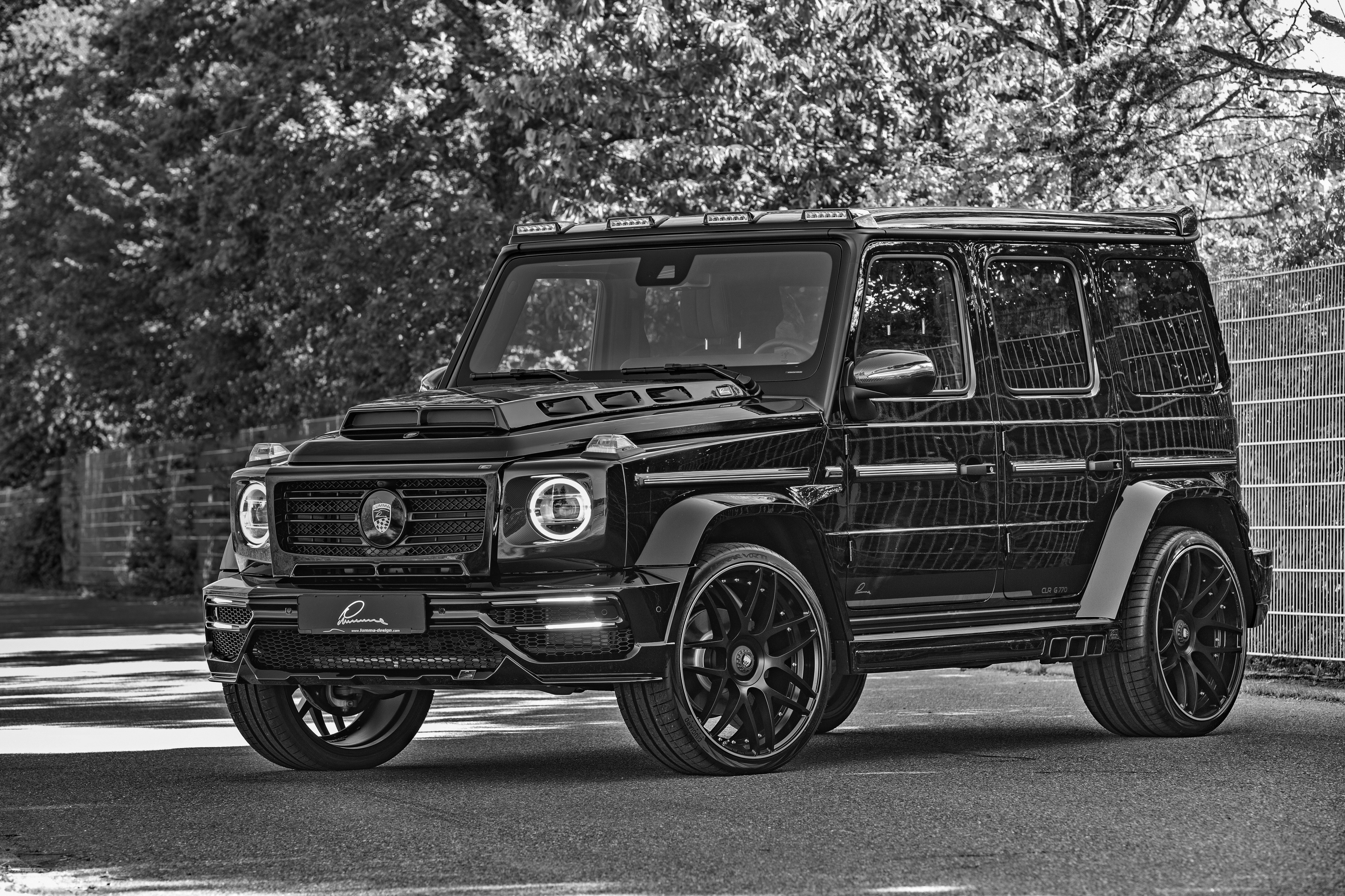 Black Mercedes-Benz G-Class SUV HD Wallpaper