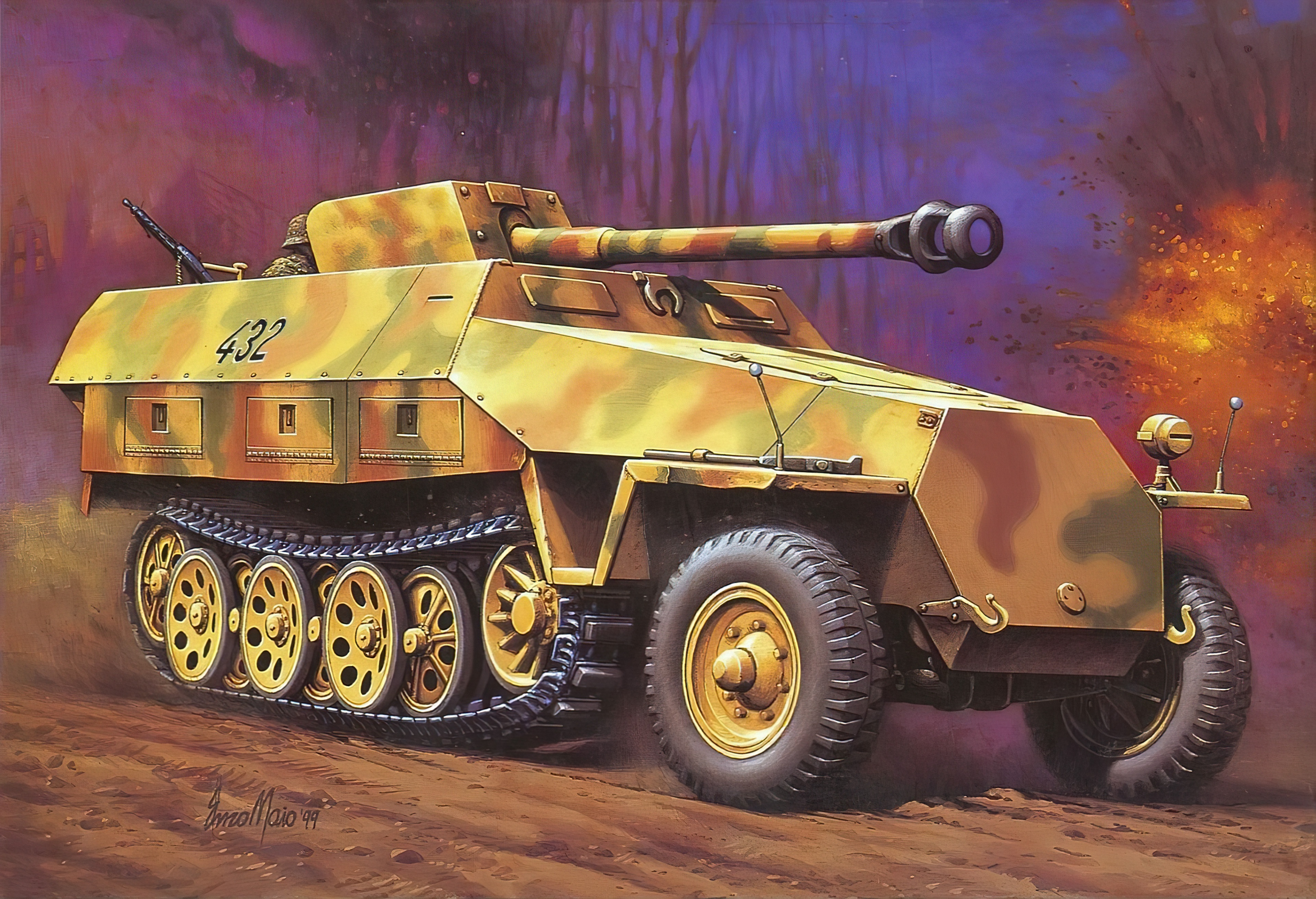 Sd.Kfz. 251 Armored Personnel Carrier HD Wallpaper