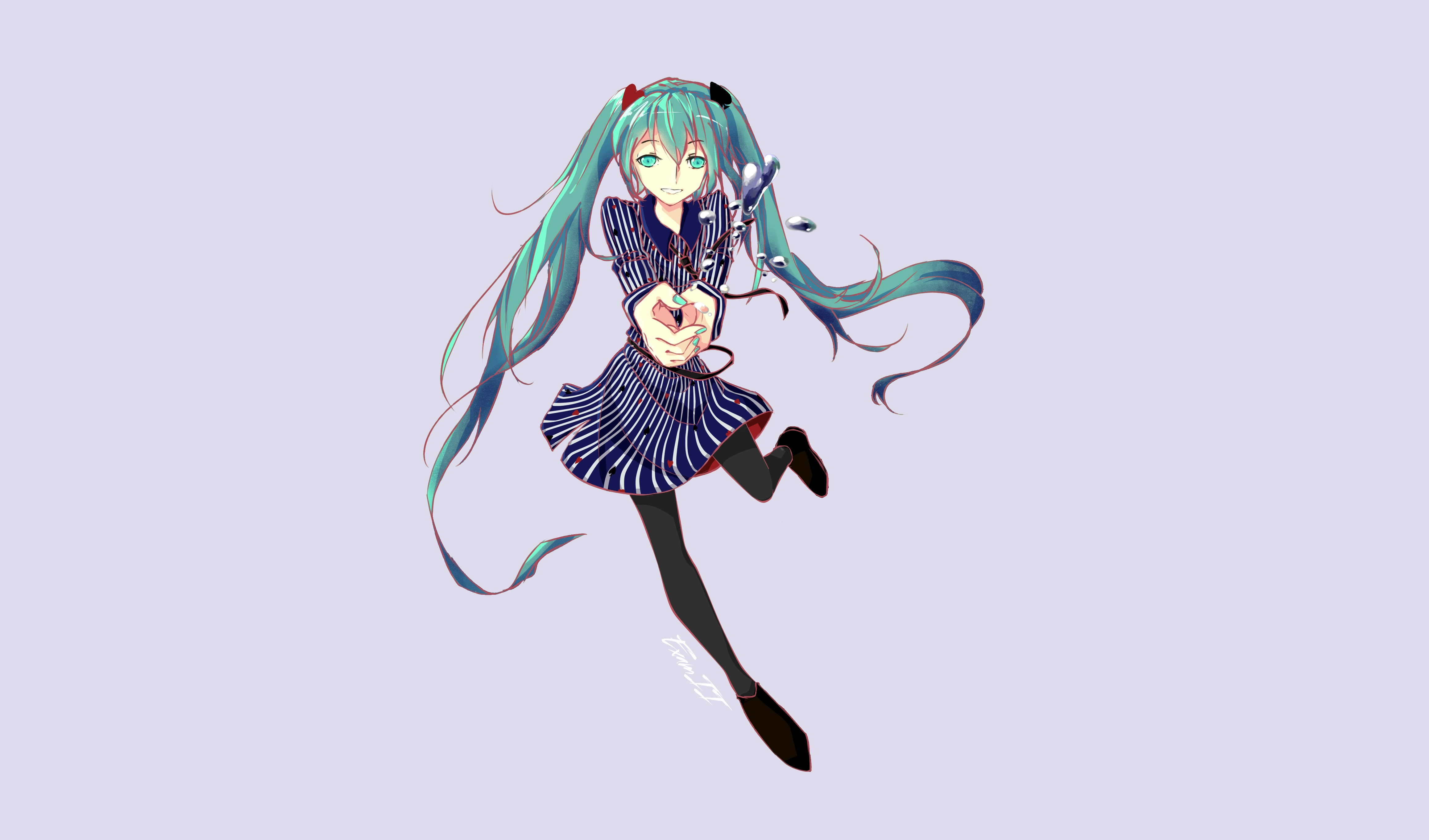 Hatsune Miku Vocaloid 4K HD Wallpaper