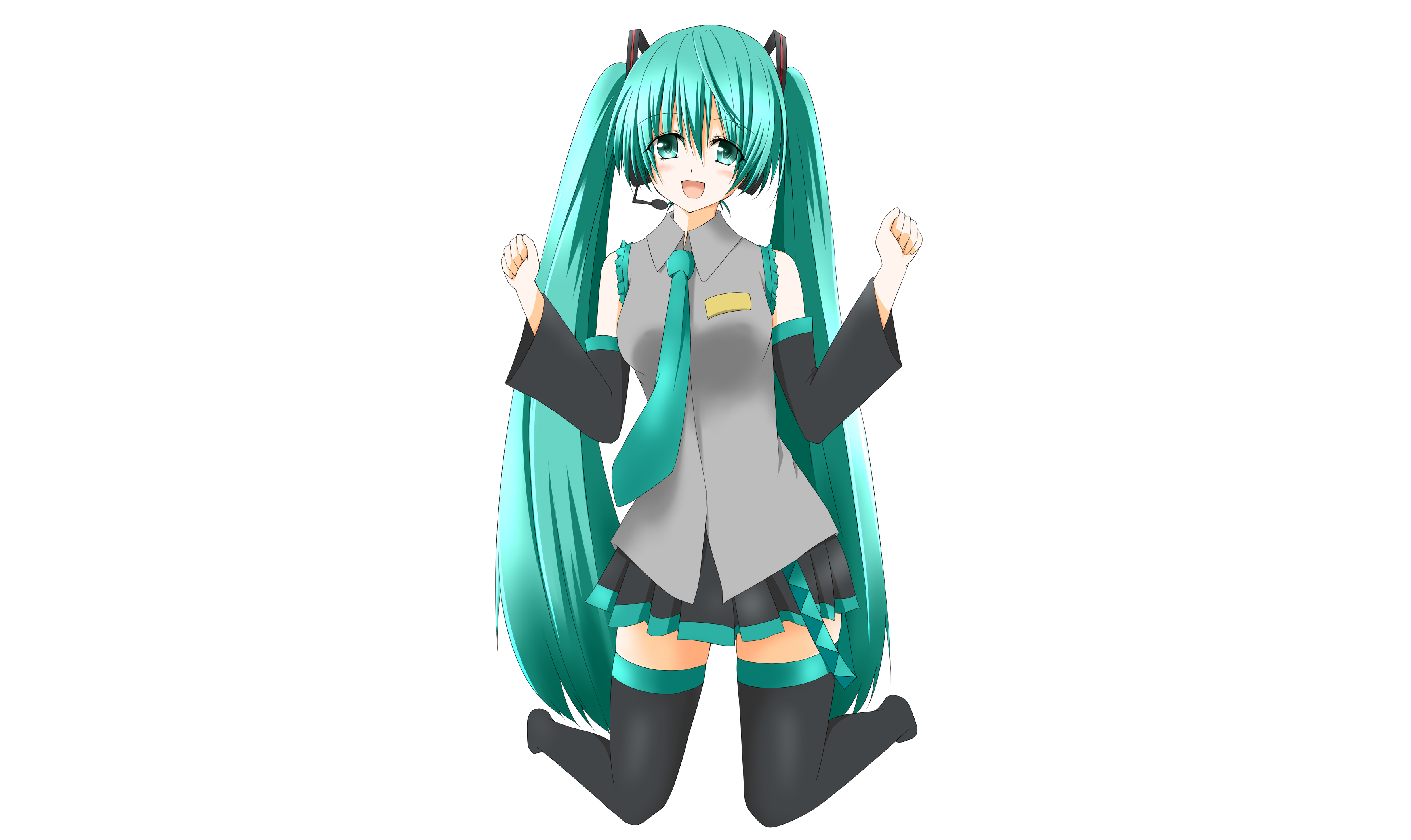Hatsune Miku from Vocaloid HD Wallpaper