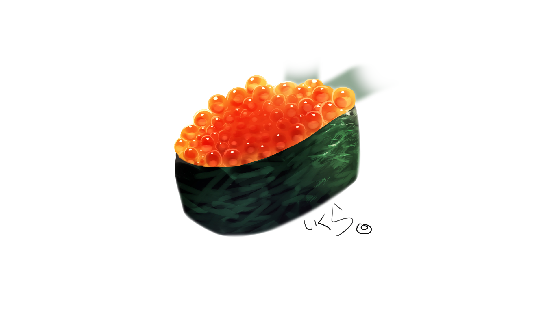 Ikura Gunkan Maki Sushi HD Wallpaper