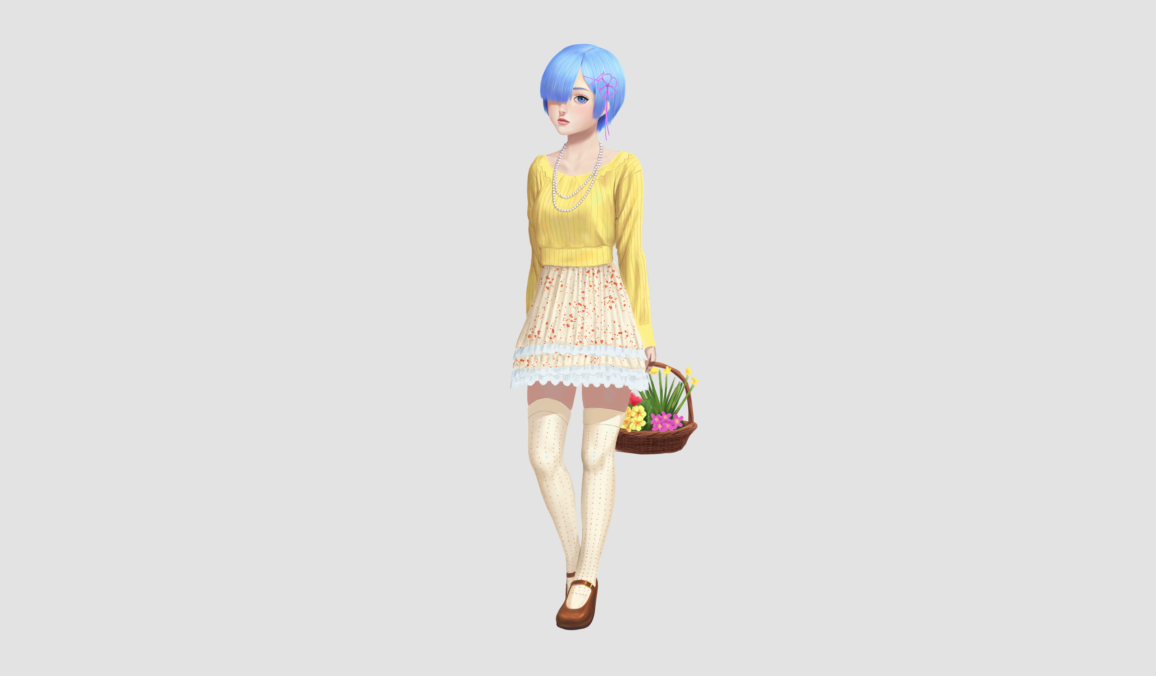 Rem from Re:ZERO -Starting Life In Another World- 4K HD Wallpaper