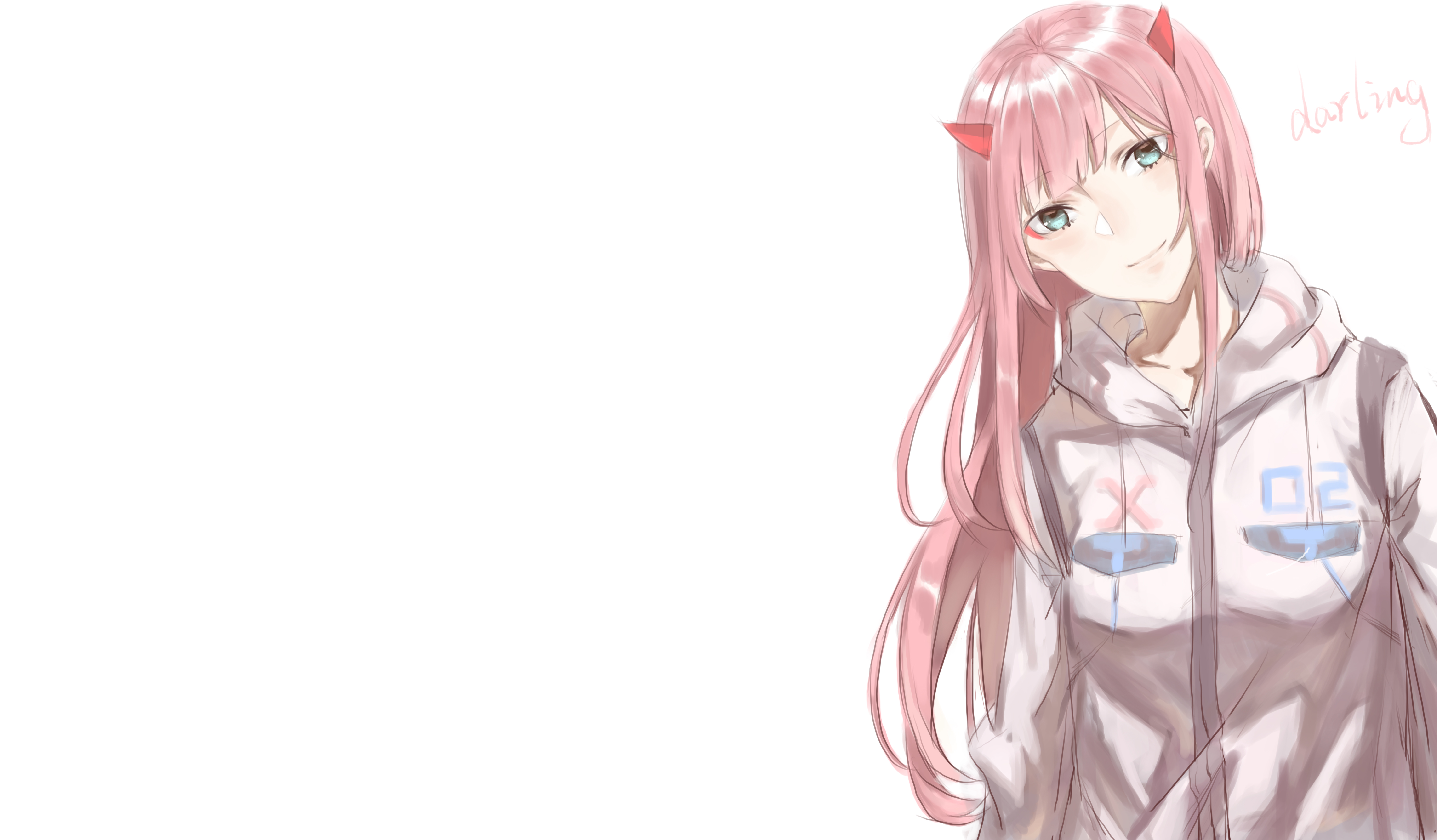Zero Two from Darling in the FranXX 4K HD Wallpaper