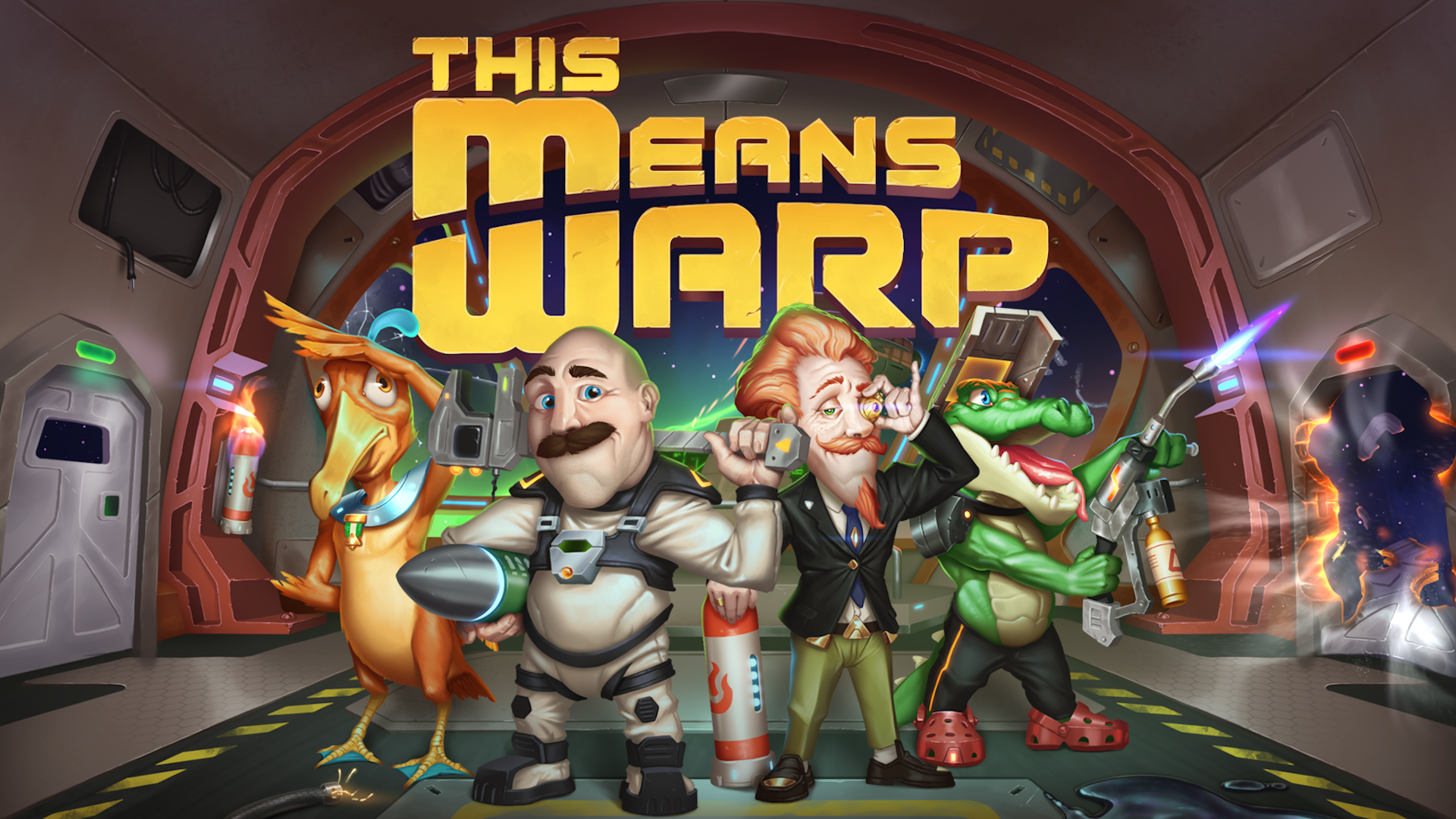 This Means Warp characters in spaceship HD Wallpaper