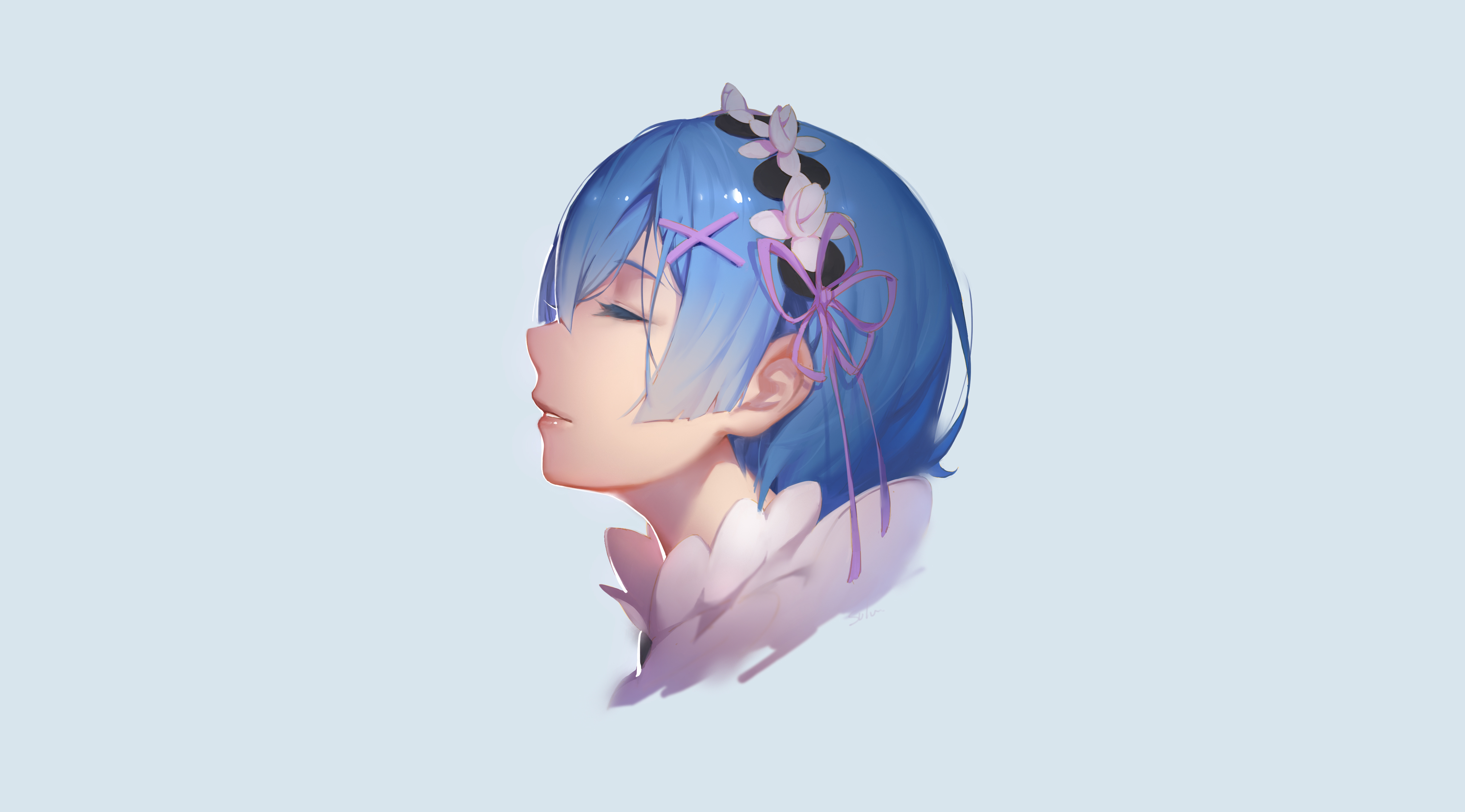Rem from Re:ZERO -Starting Life In Another World- 4K HD Wallpaper