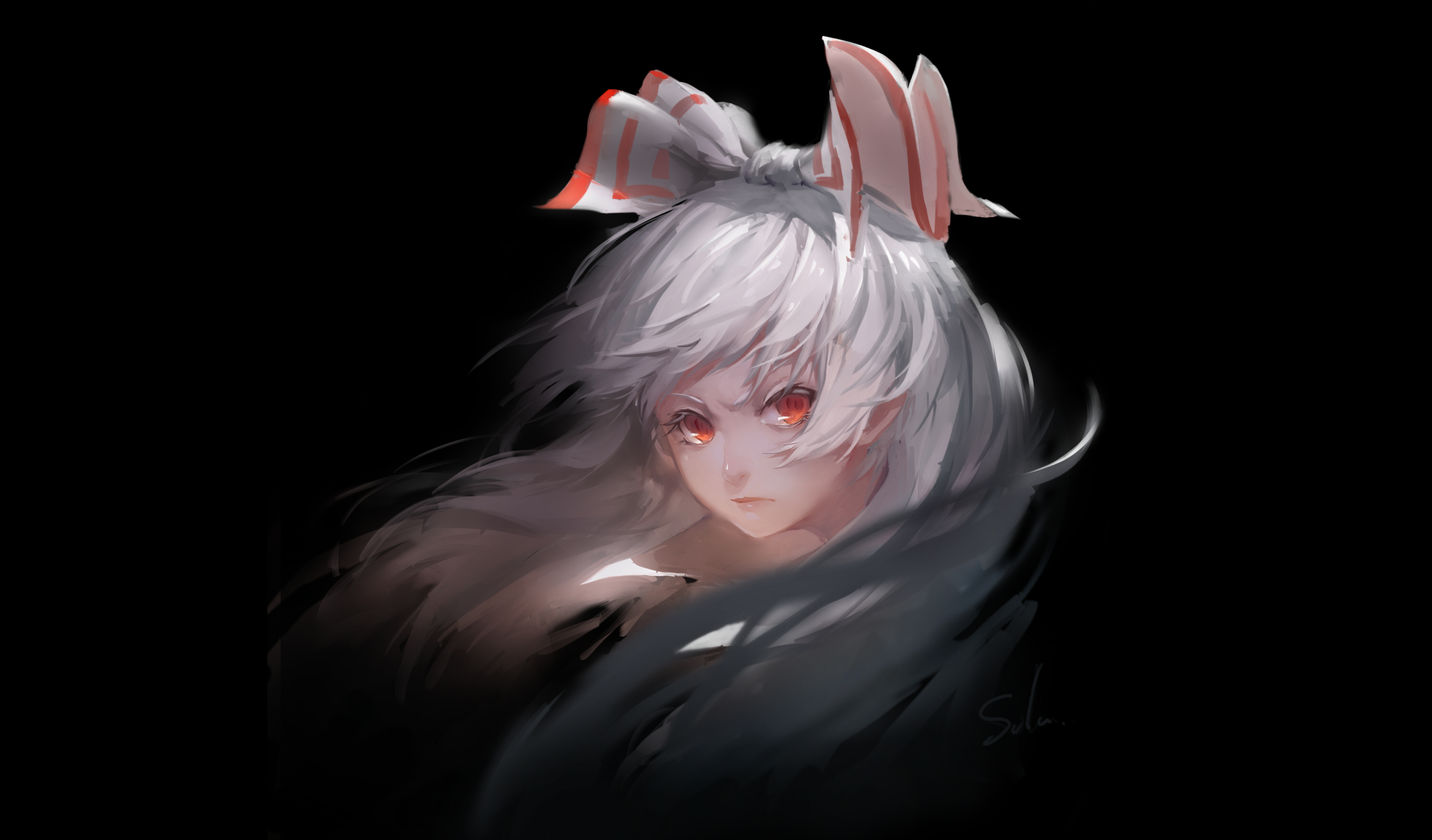 Fujiwara no Mokou from Touhou HD Wallpaper