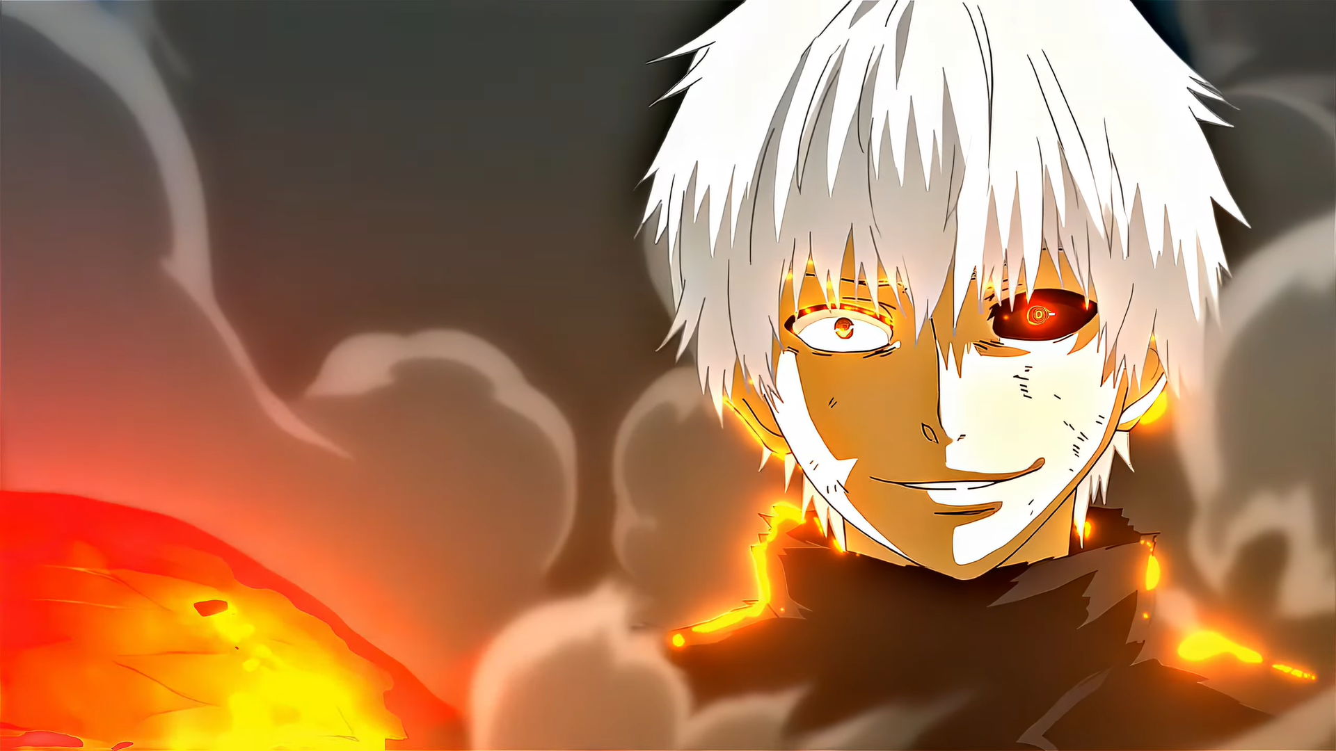 Ken Kaneki from Tokyo Ghoul in Ghoul Form HD Wallpaper