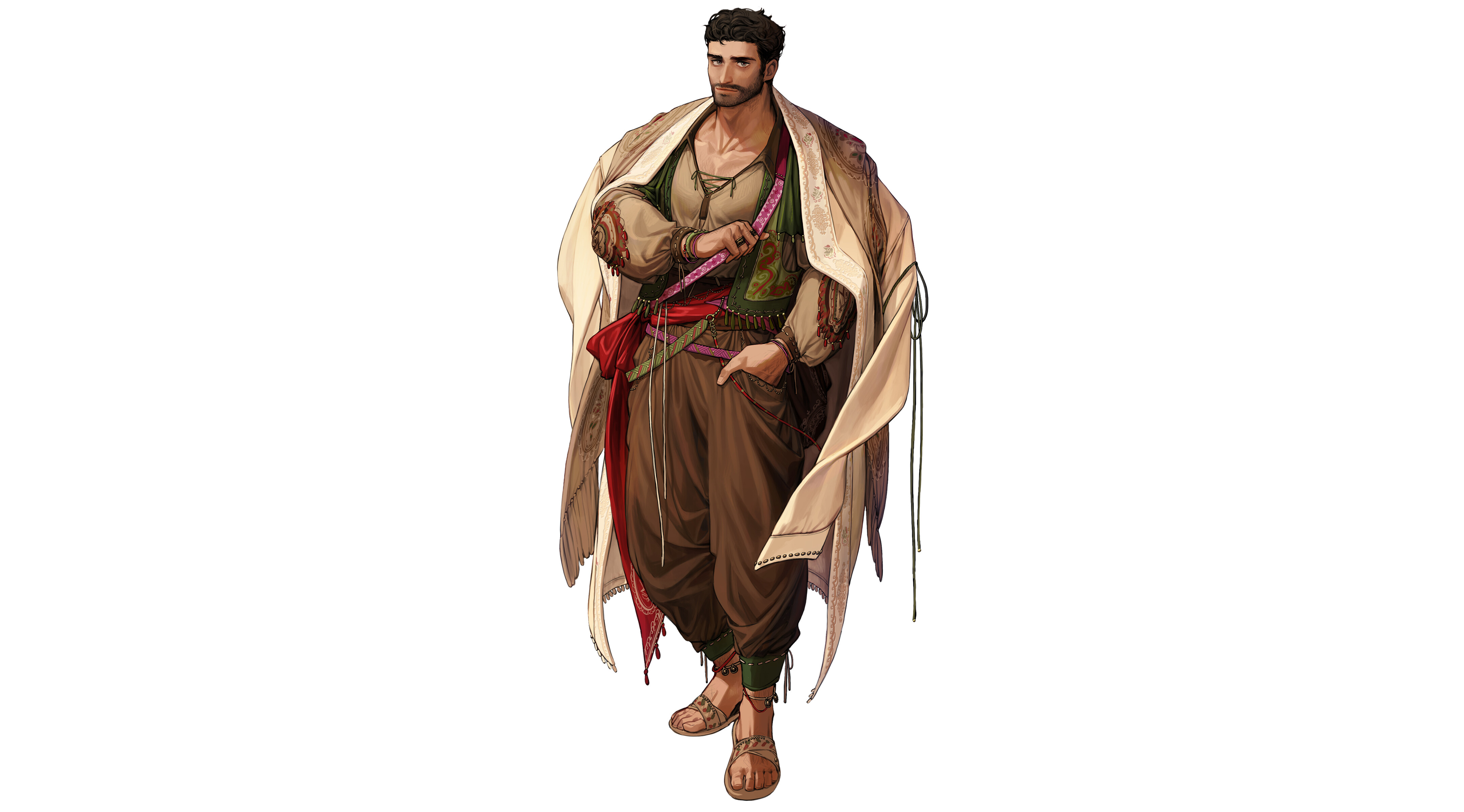 Man in traditional clothing HD Wallpaper
