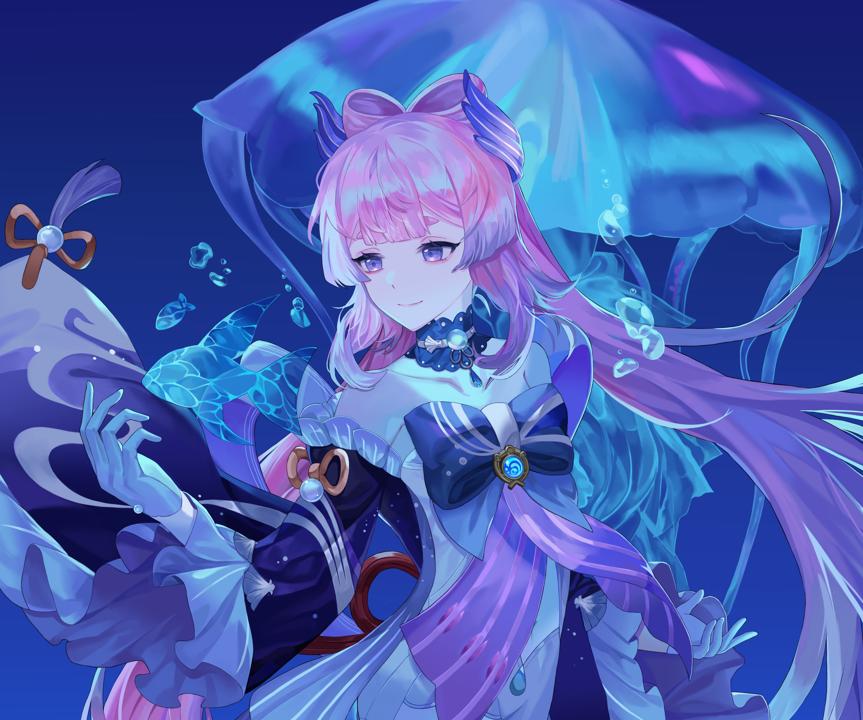 Sangonomiya Kokomi from Genshin Impact HD Wallpaper