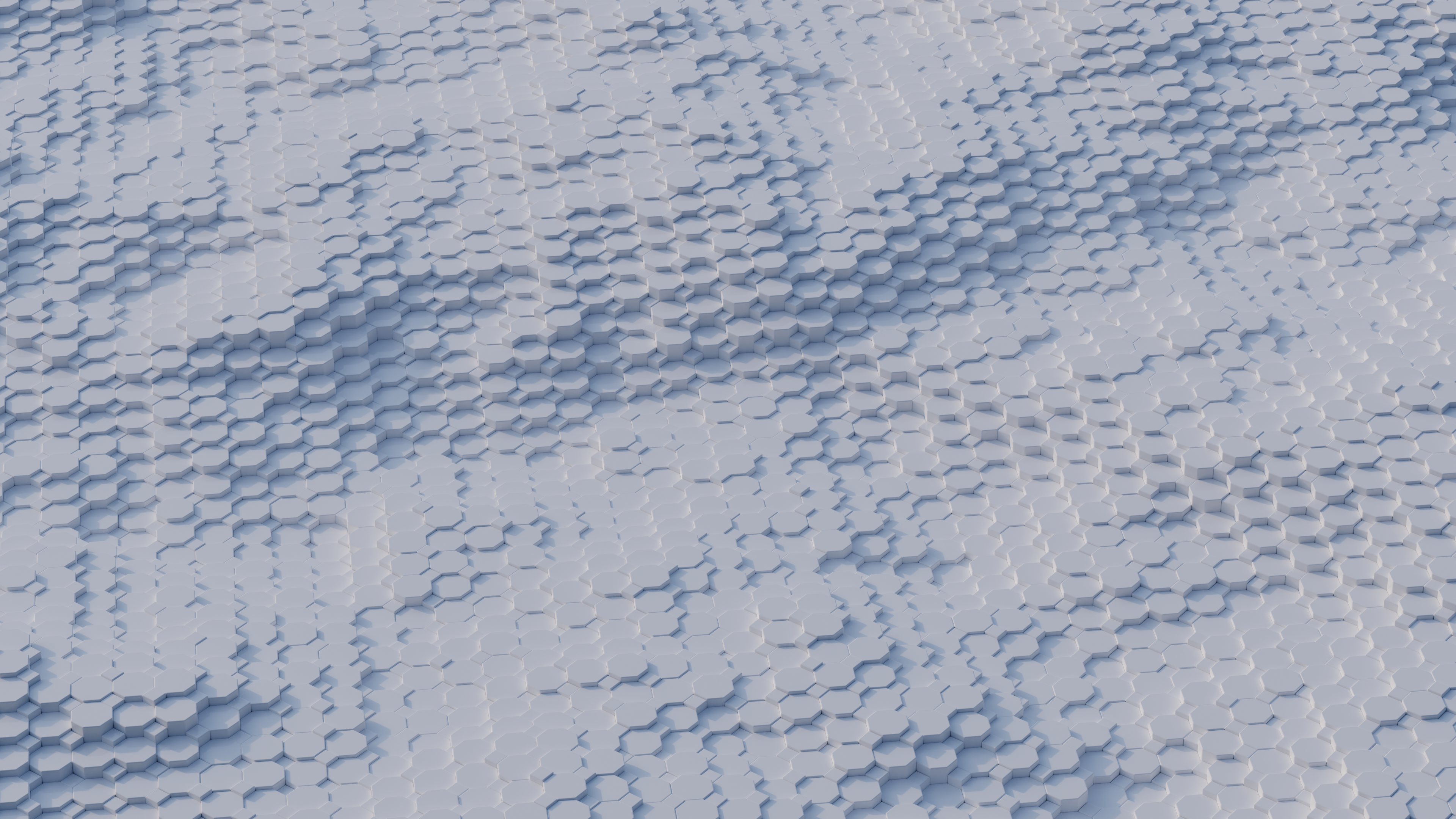Abstract 3D Hexagonal Displacement Pattern HD Wallpaper
