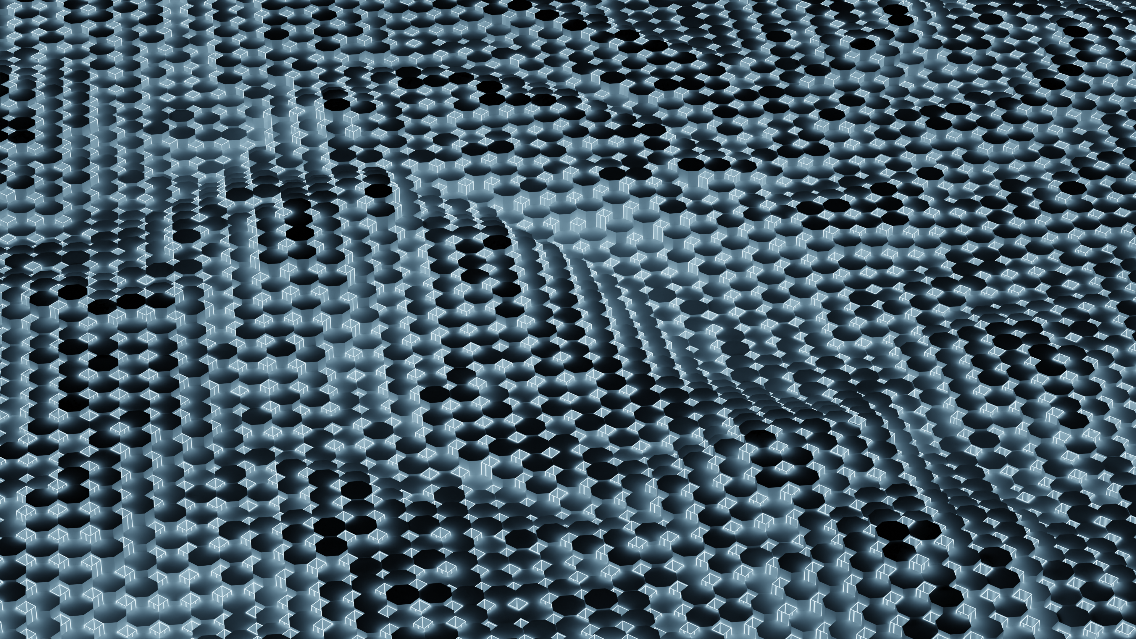 Abstract 3D Displacement Pattern HD Wallpaper