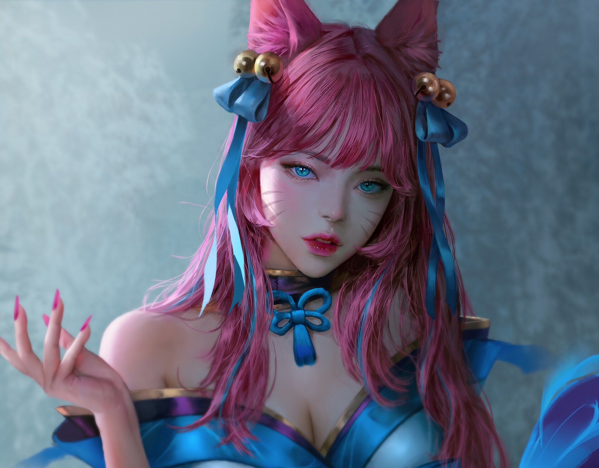 Ahri from League of Legends HD Wallpaper