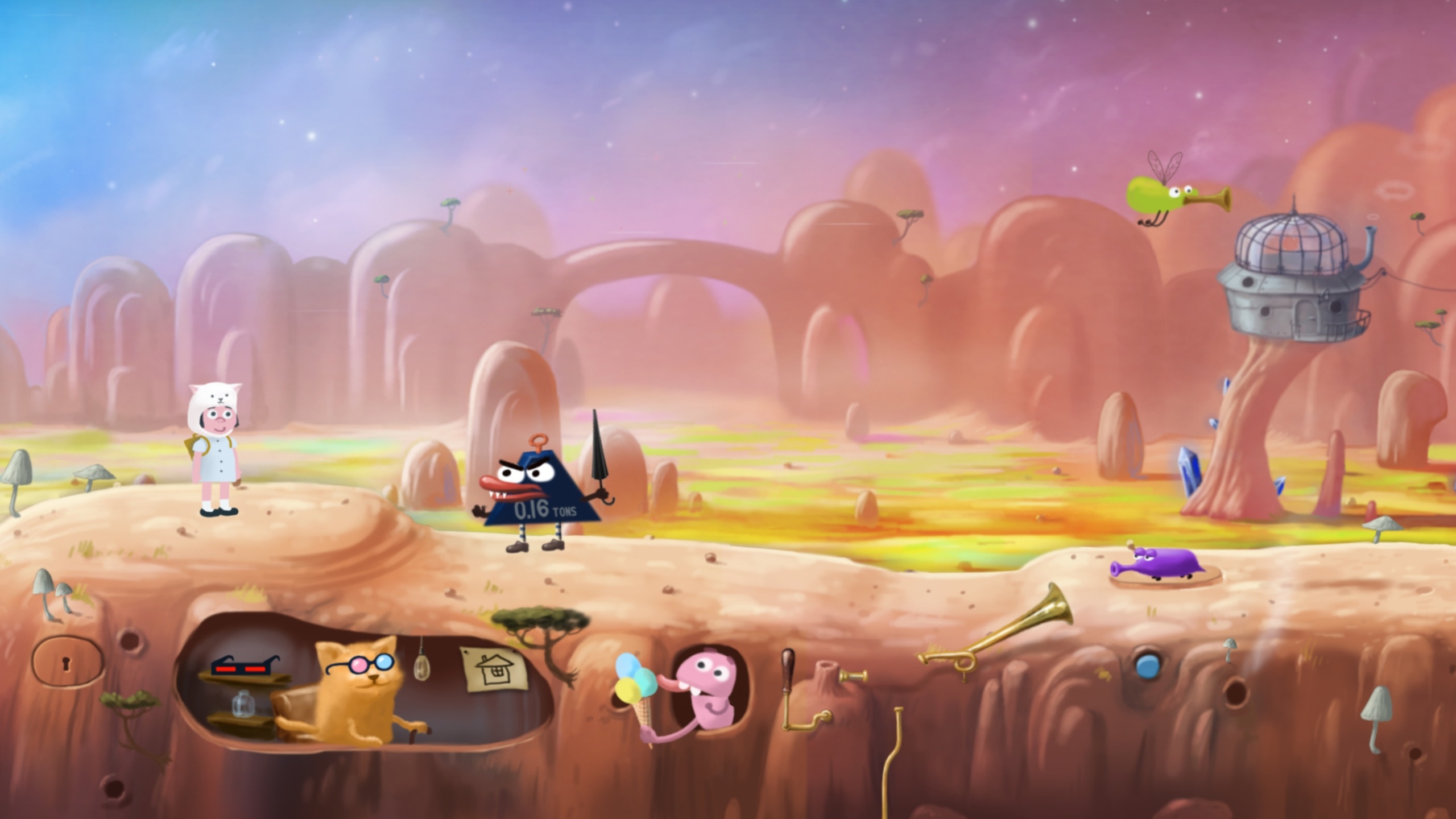 Catie in MeowmeowLand HD Wallpaper