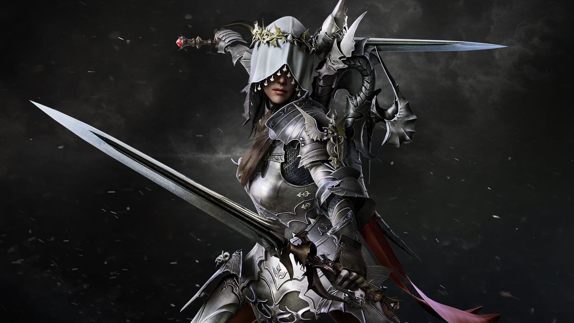 Warrior with swords from Lost Ark HD Wallpaper