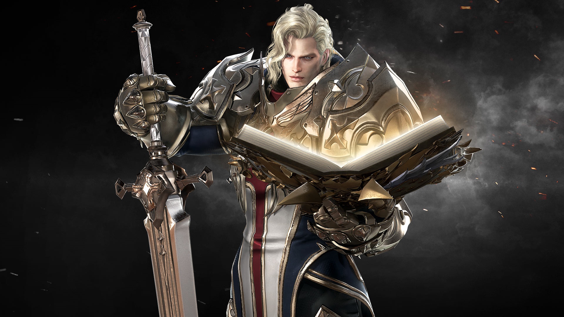 Lost Ark Paladin with Sword and Book HD Wallpaper