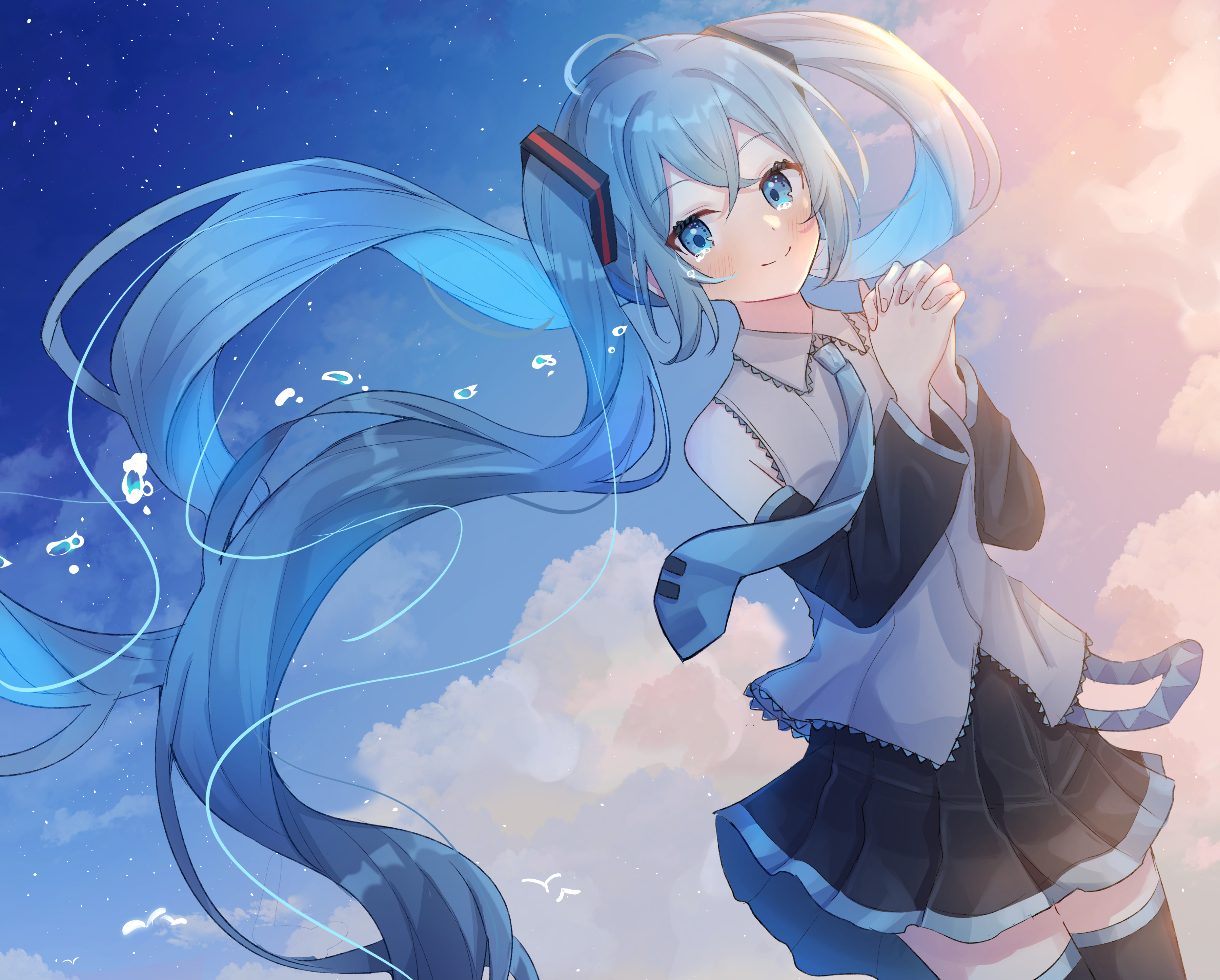 Hatsune Miku from Vocaloid HD Wallpaper