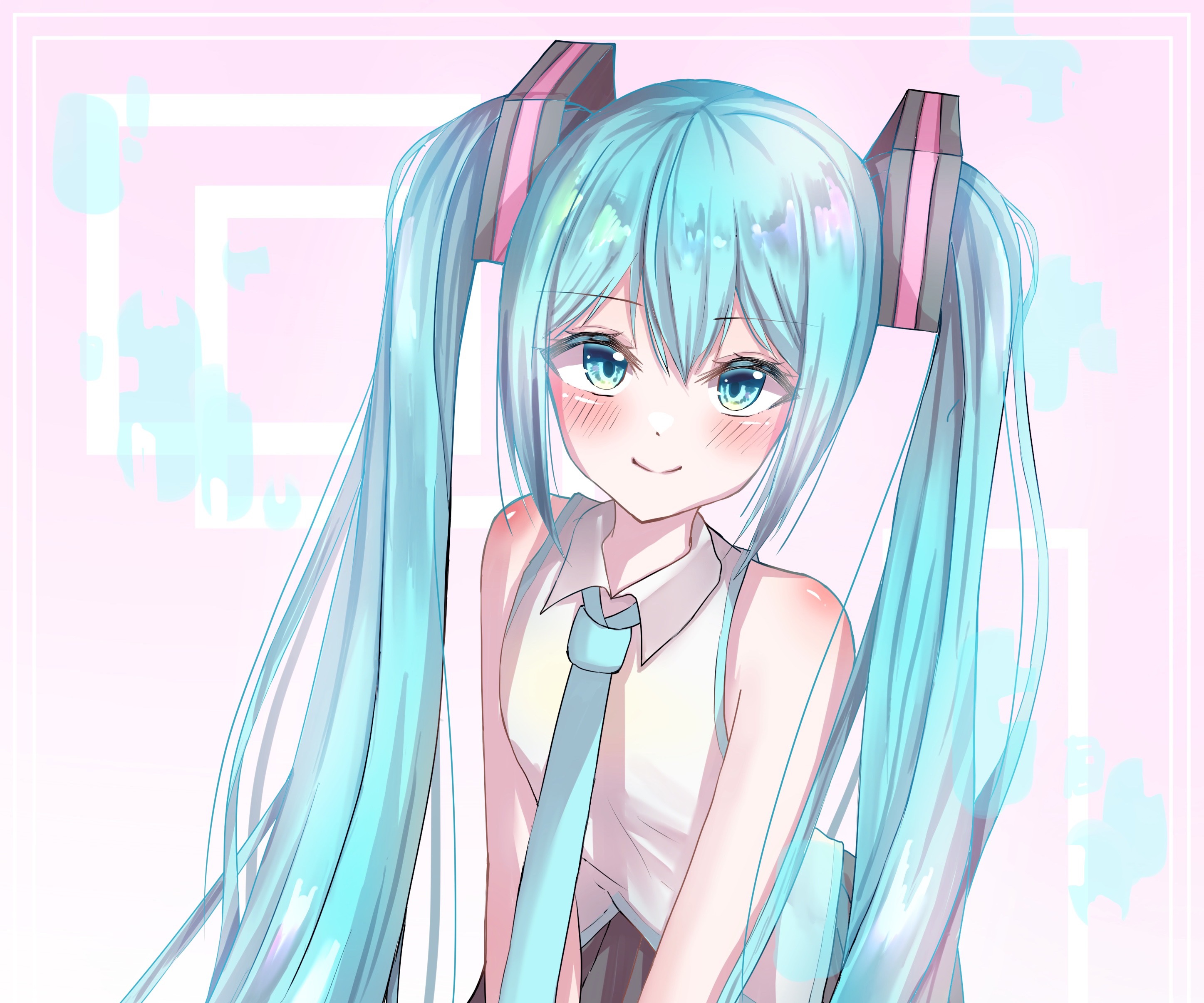 Hatsune Miku from Vocaloid HD Wallpaper