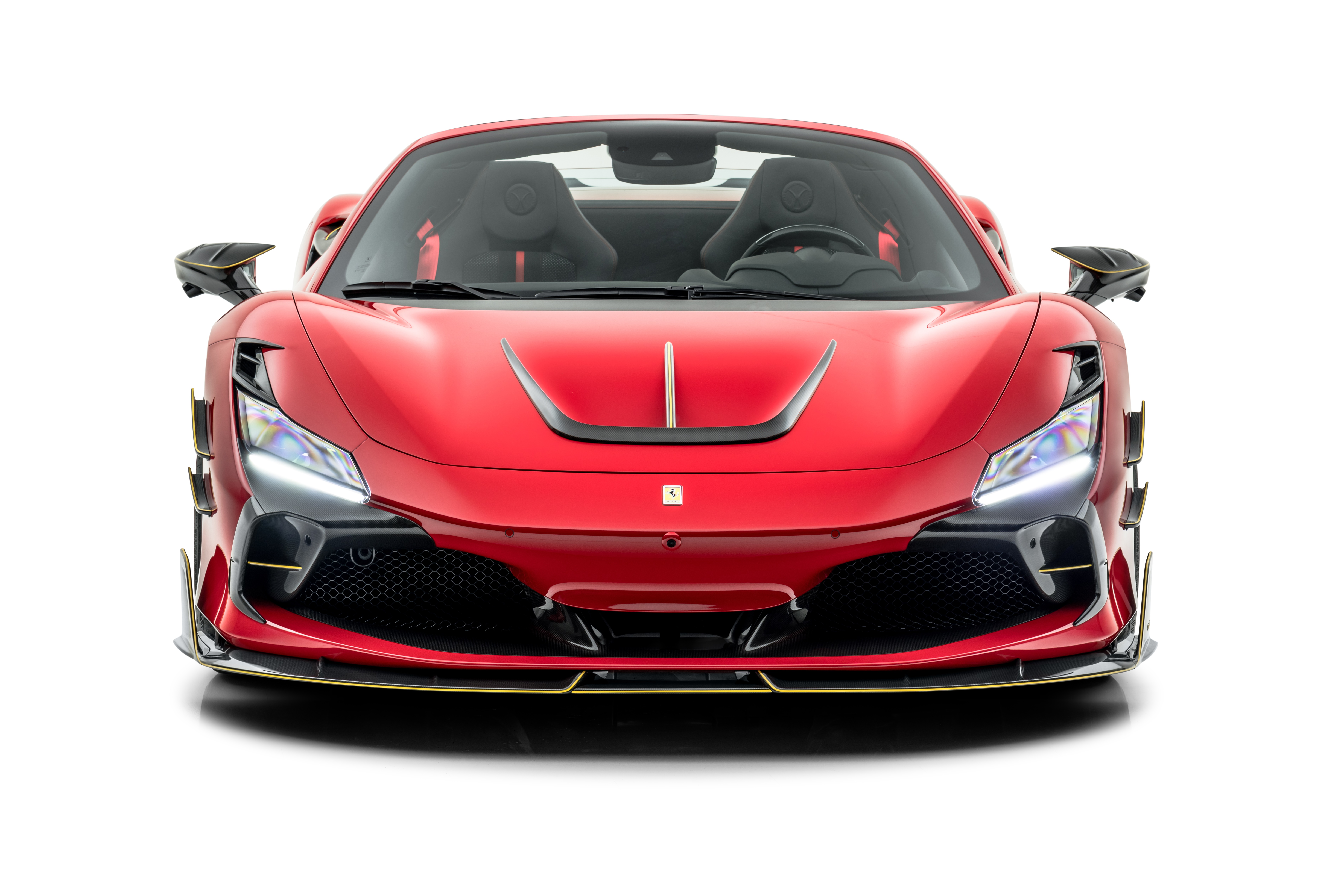 Red Ferrari F8 Spider Supercar HD Wallpaper
