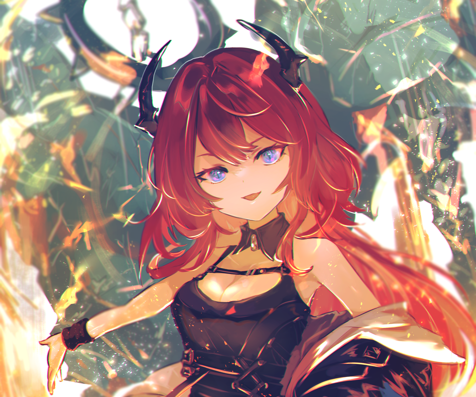 Surtr from Arknights HD Wallpaper