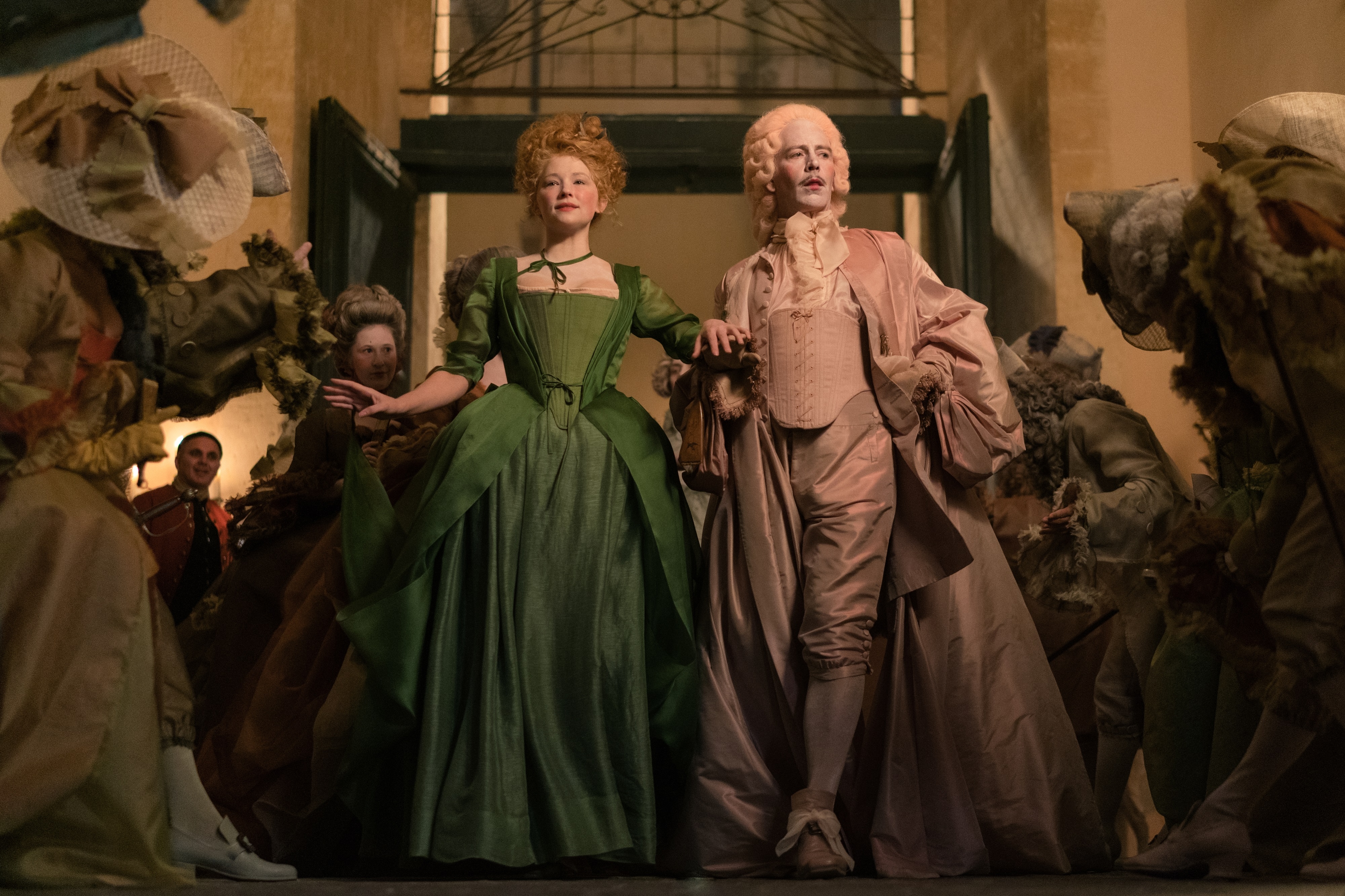 Haley Bennett and Ben Mendelsohn in Cyrano 4K HD Wallpaper