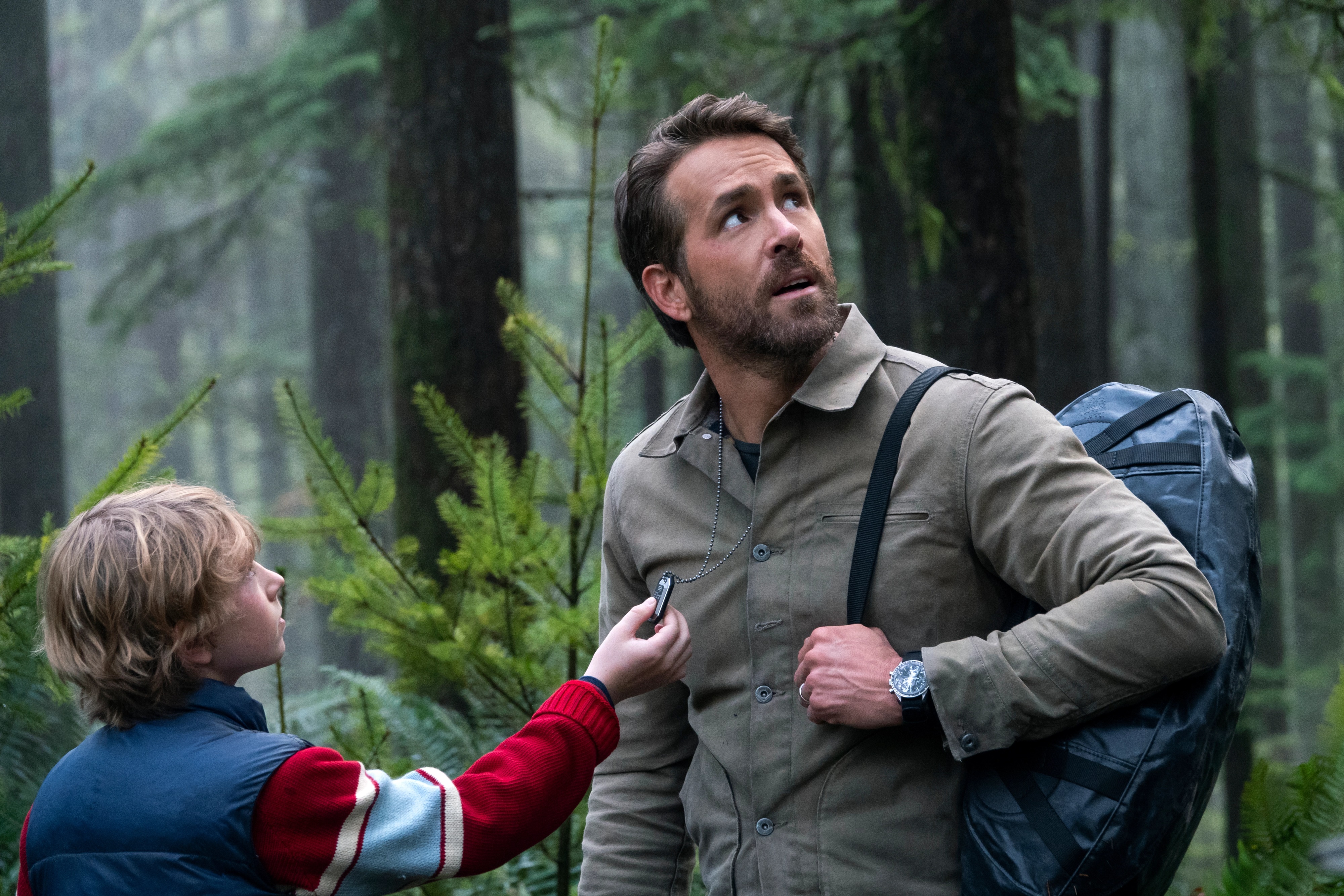 Ryan Reynolds and Walker Scobell from The Adam Project HD Wallpaper