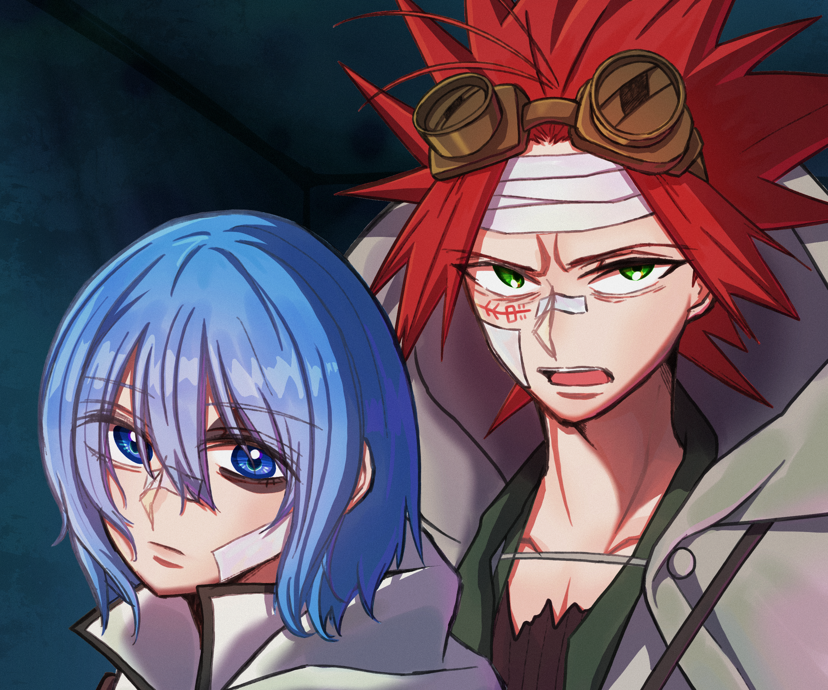 Milo Nekoyanagi and Bisco Akaboshi from Sabikui Bisco HD Wallpaper