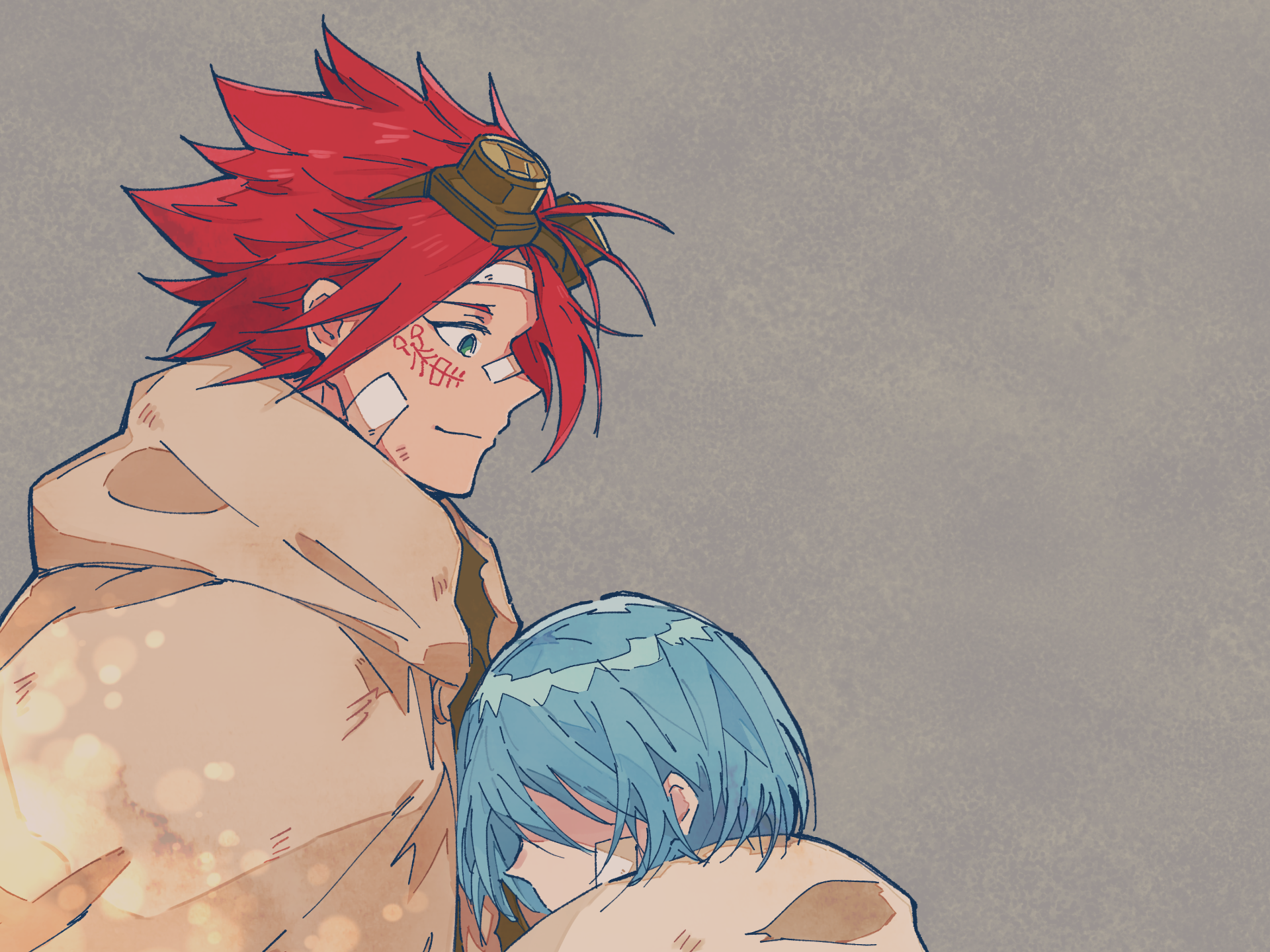 Milo Nekoyanagi and Bisco Akaboshi from Sabikui Bisco HD Wallpaper