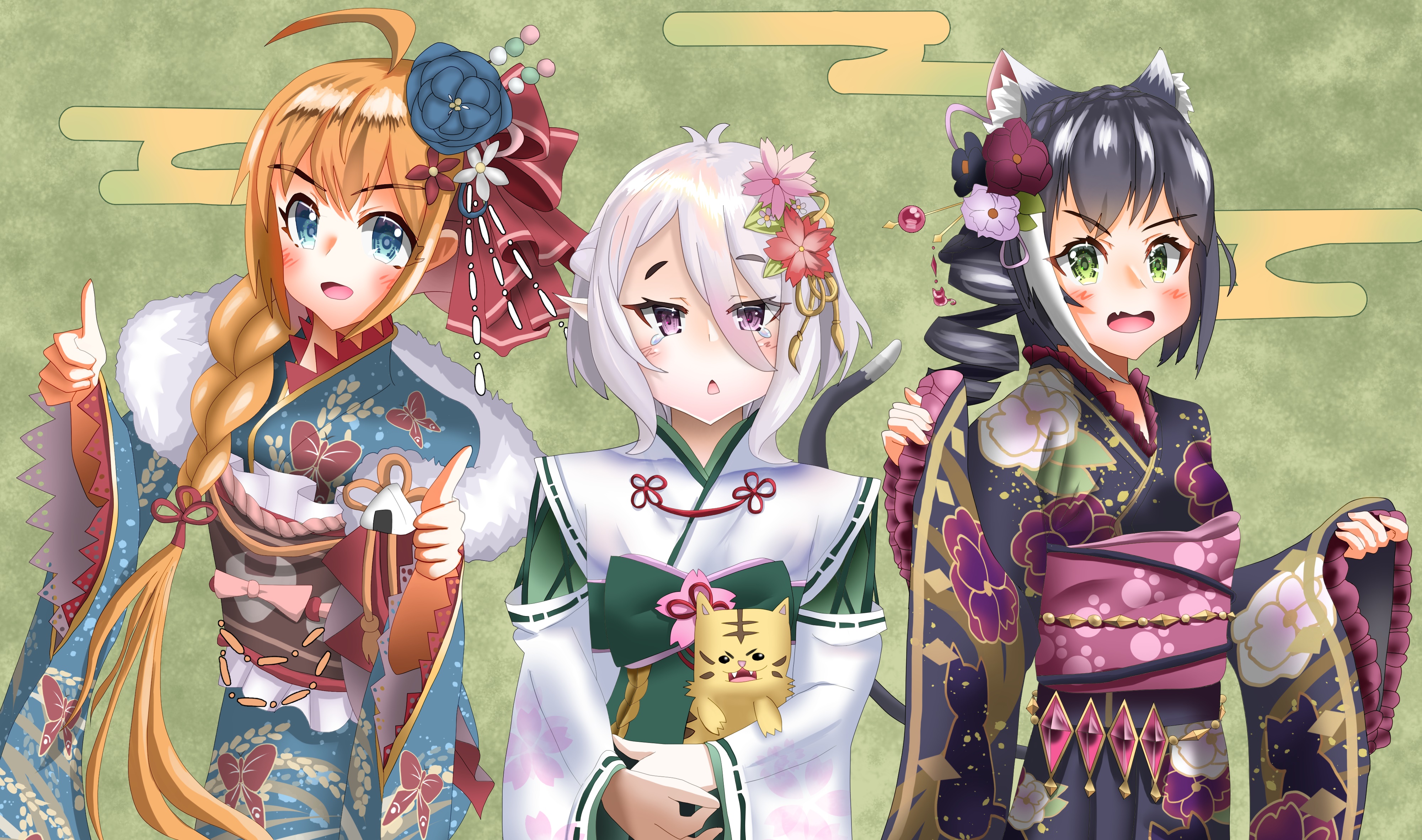 Princess Connect! Re:Dive 4K Karyl, Pecorine, Kokoro HD Wallpaper