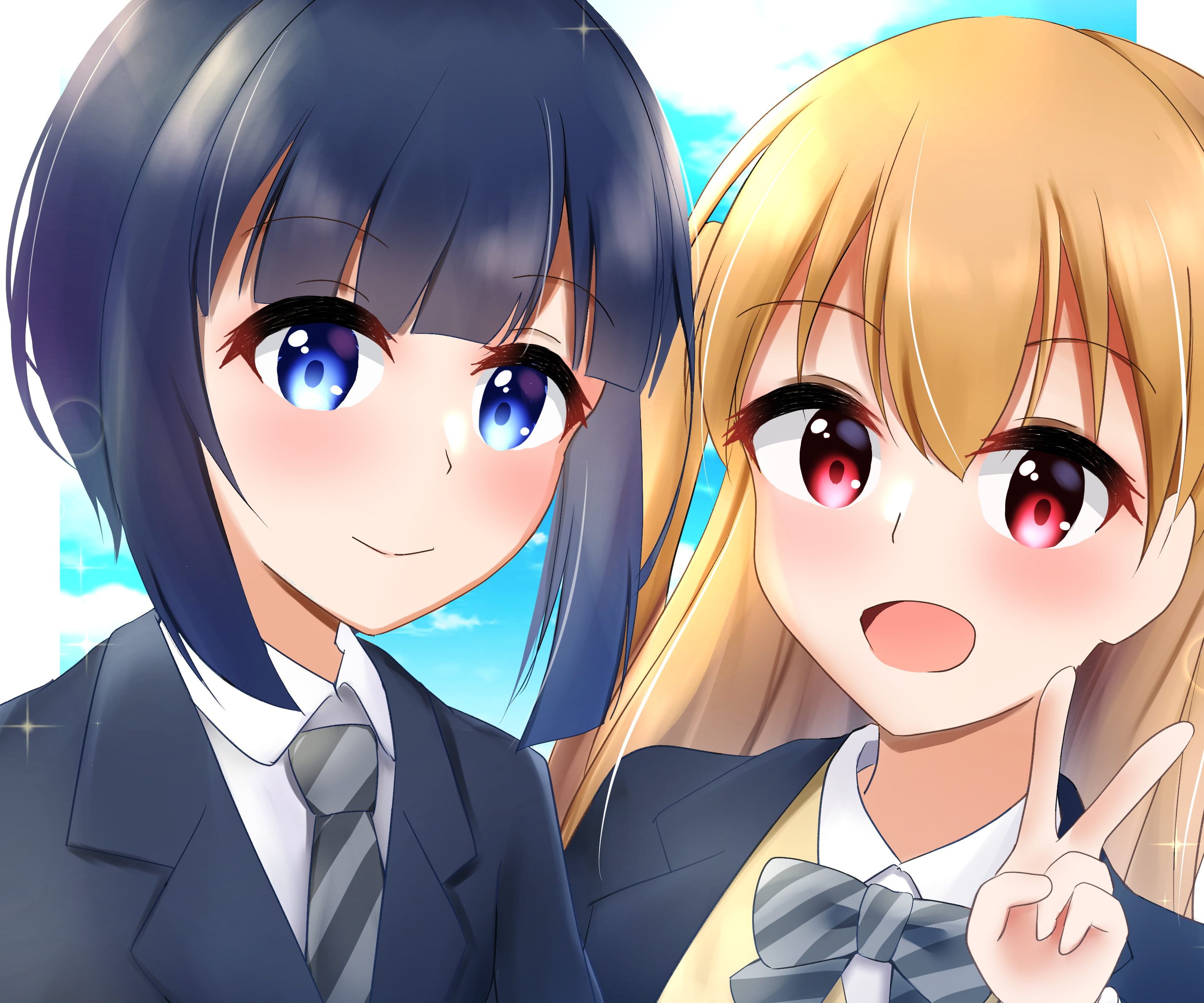 Koharu Minagi and Hiyori Minagi HD Wallpaper