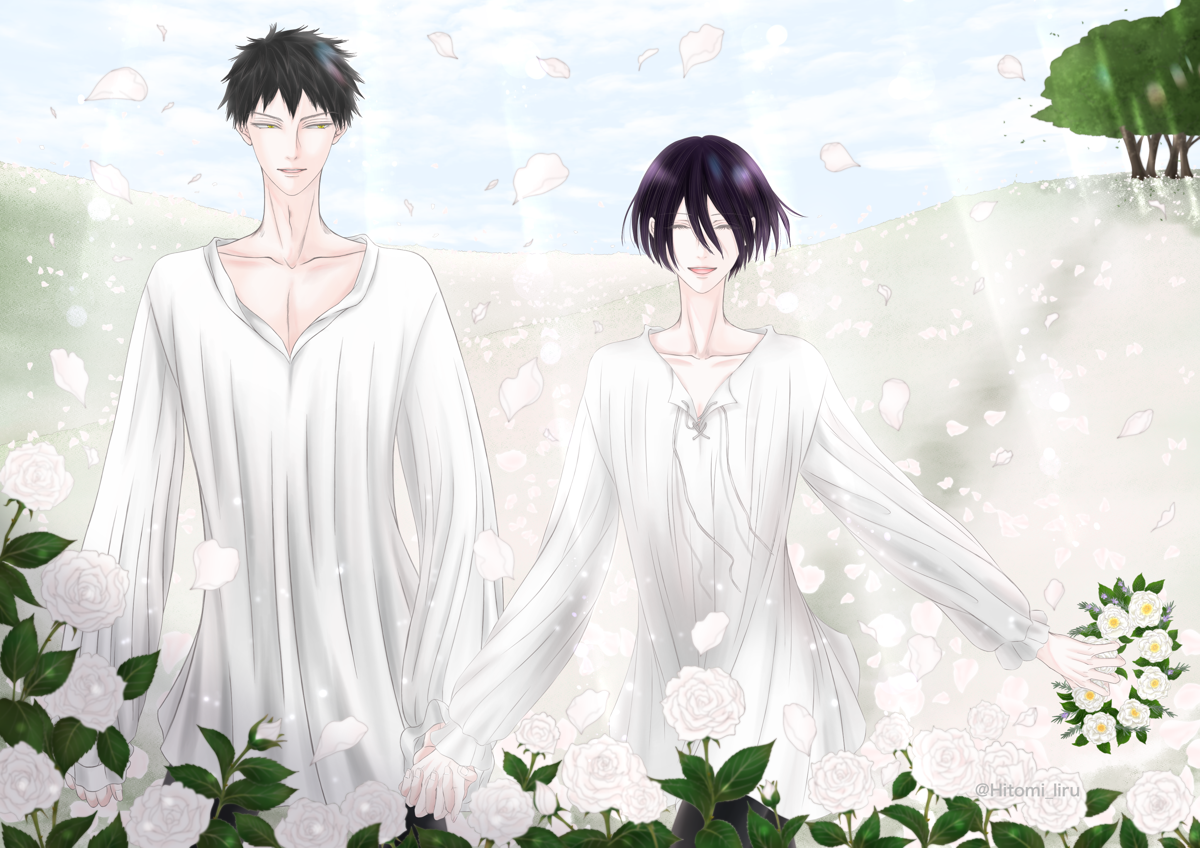 Richard and Henry Stafford from Requiem of the Rose King 4K HD Wallpaper