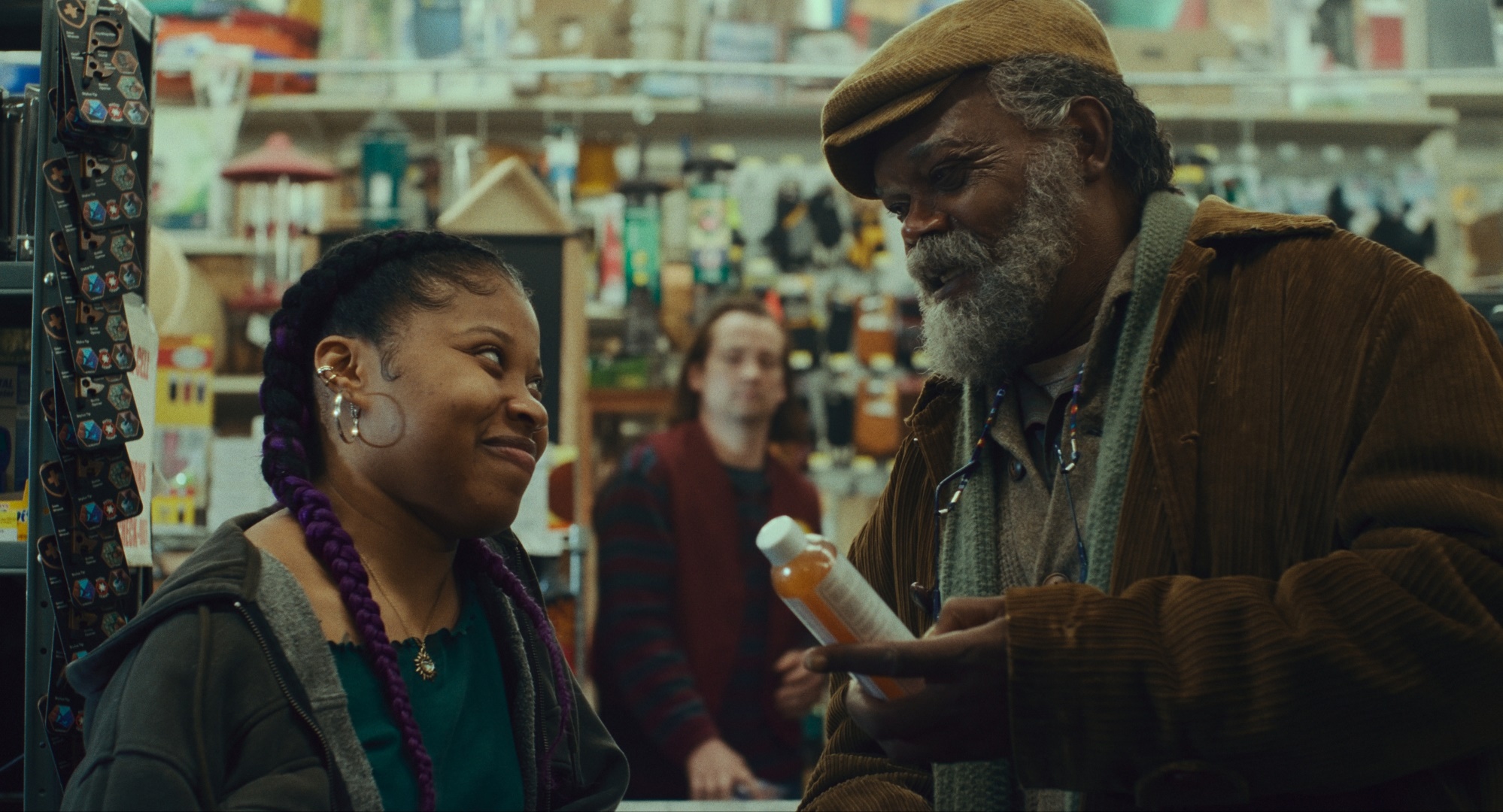 Dominique Fishback and Samuel L. Jackson in The Last Days Of Ptolemy Grey HD Wallpaper