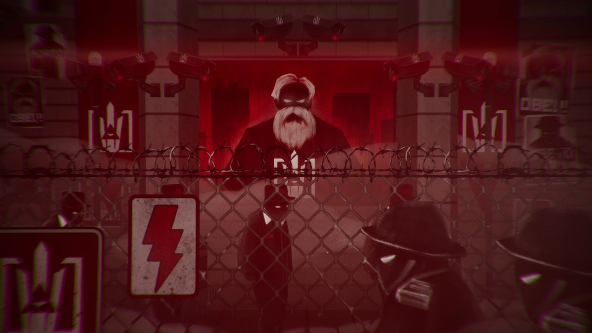The Great Leader behind barbed wire HD Wallpaper