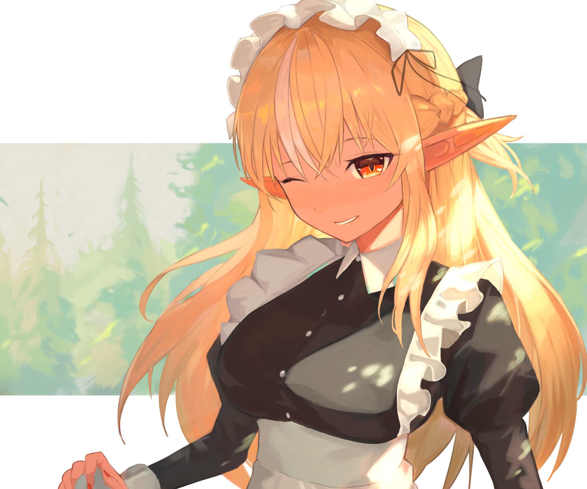Shiranui Flare from Hololive HD Wallpaper