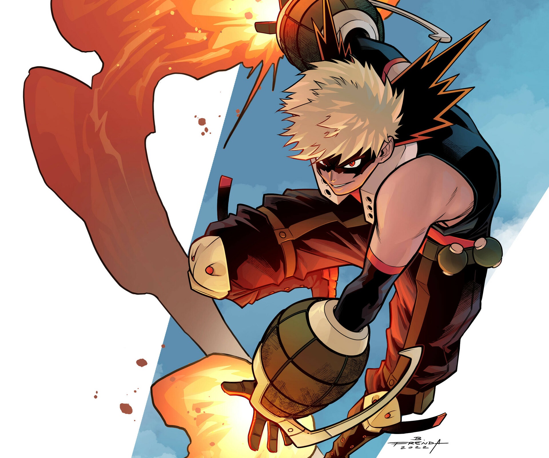 Katsuki Bakugou from My Hero Academia HD Wallpaper