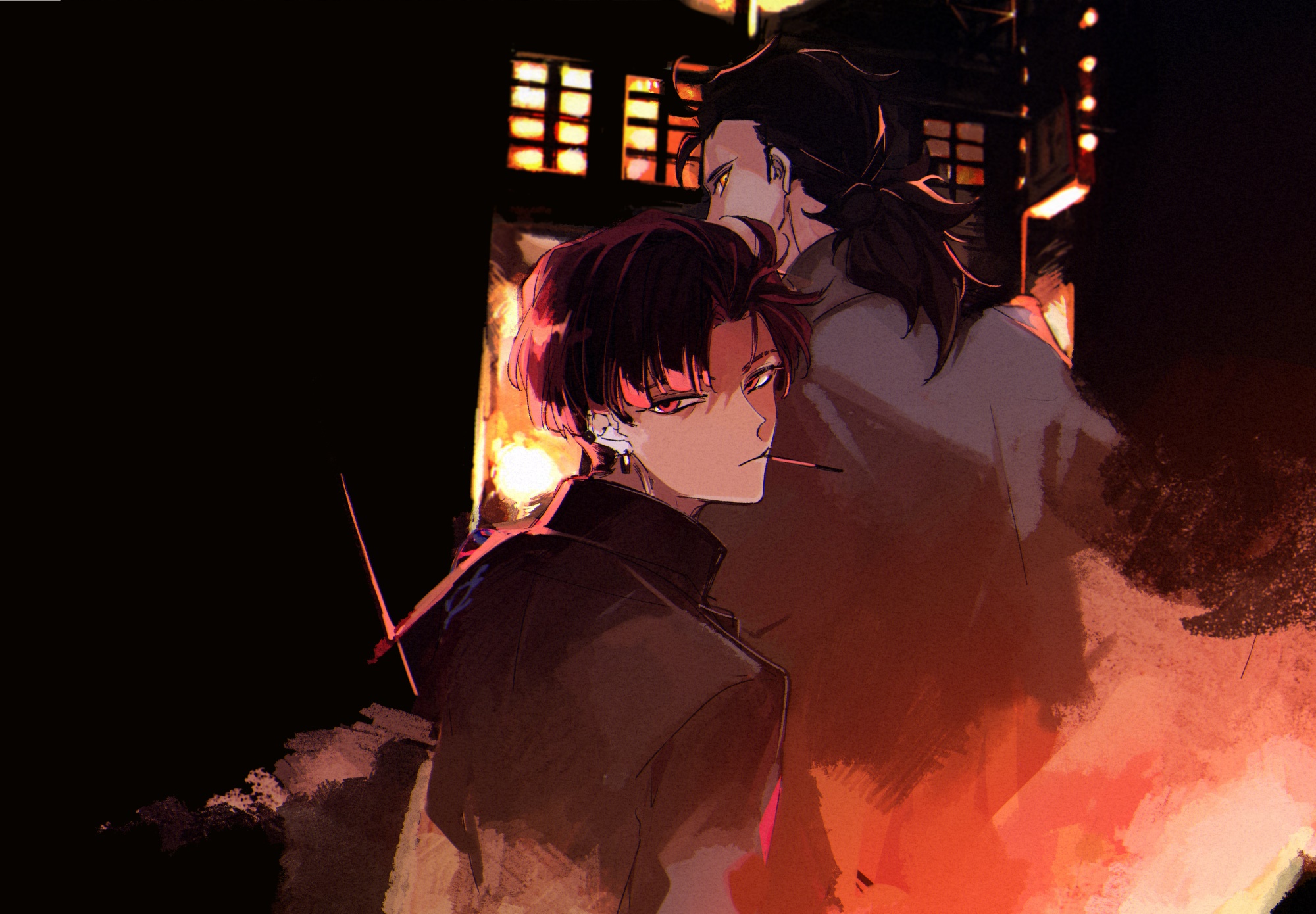 Takasugi Shinsaku and Sakamoto Ryouma from Fate/Grand Order HD Wallpaper