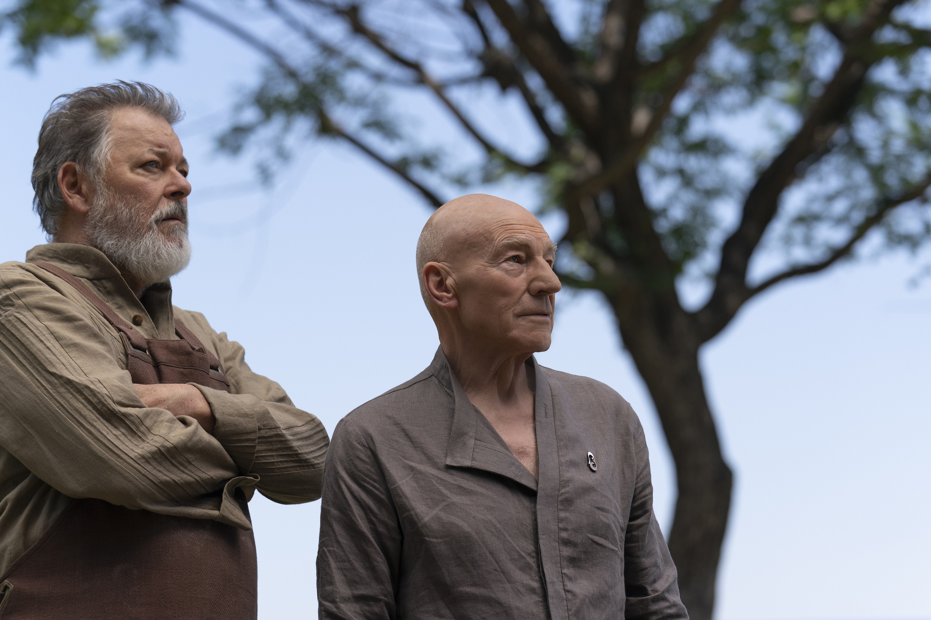 Jean-Luc Picard and William Riker from Star Trek: Picard HD Wallpaper