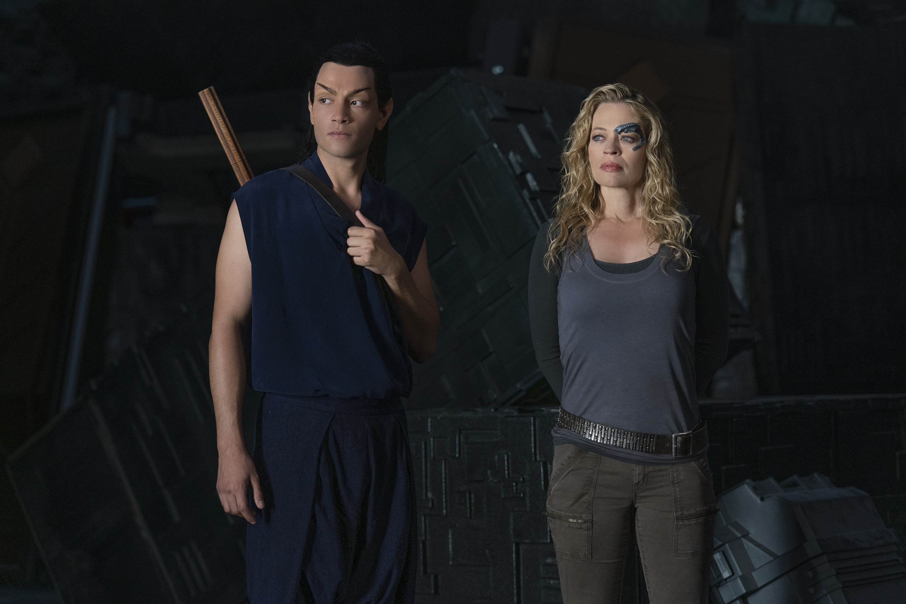 Seven of Nine and Elnor from Star Trek: Picard HD Wallpaper