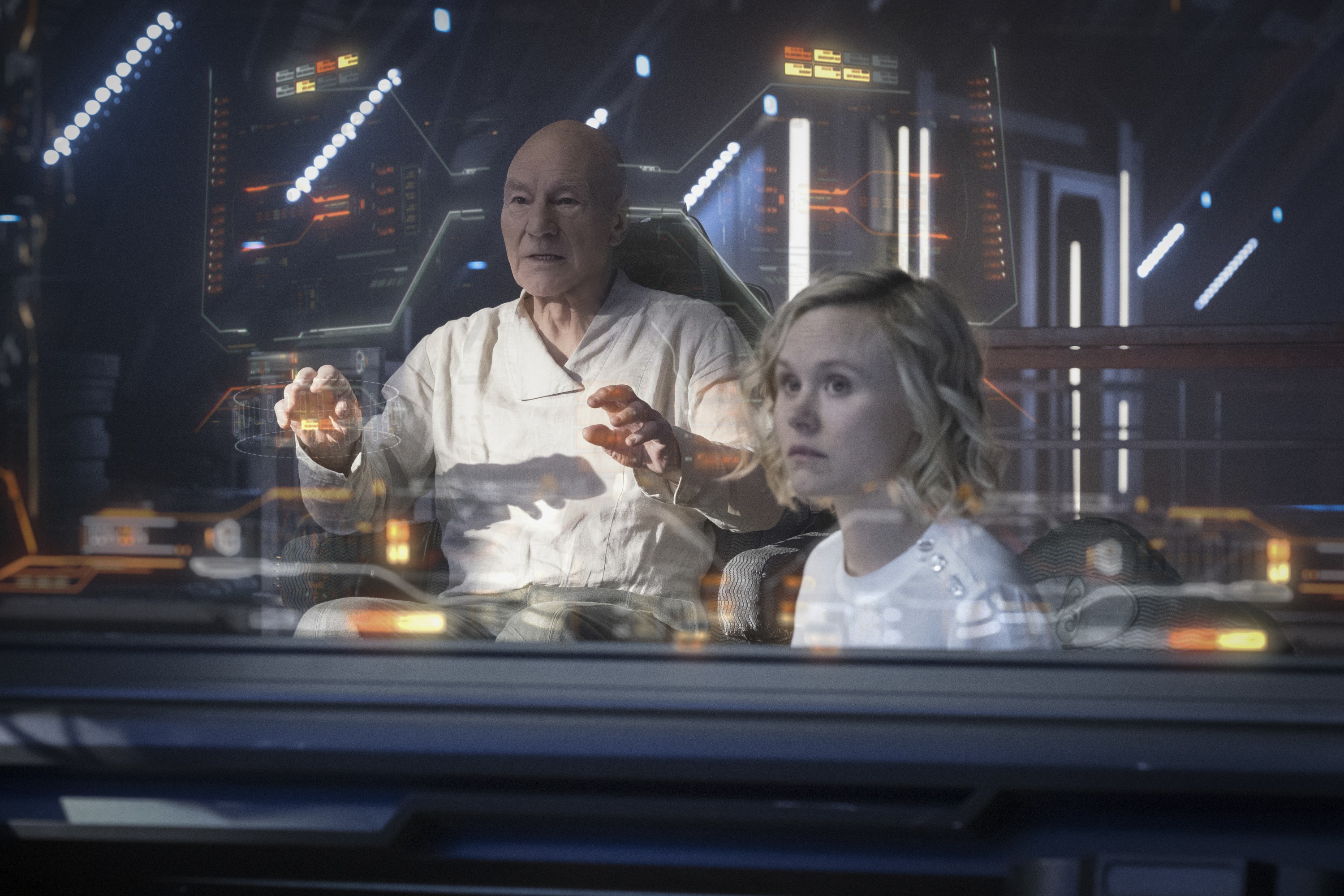 Jean-Luc Picard and Agnes Jurati from Star Trek: Picard HD Wallpaper